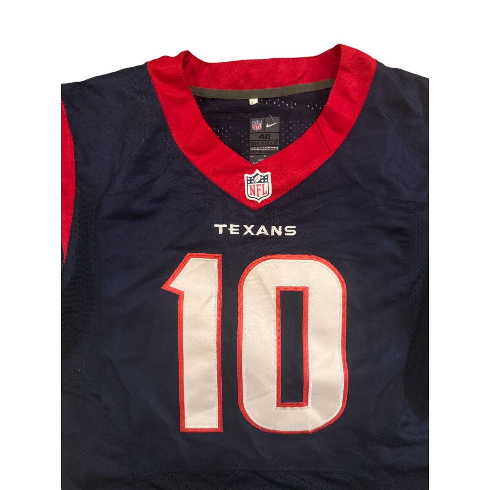 Nike Houston Texans #10 DeAndre Hopkins Jersey Mens Medium Navy Size US M / EU 48-50 / 2 - 5 Thumbnail