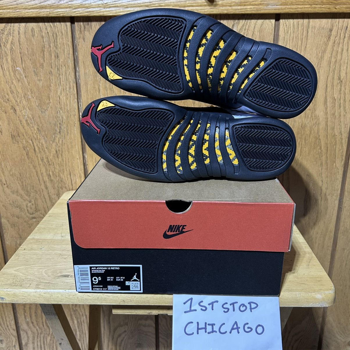 Jordan Brand Nike Air Jordan 12 Retro Taxi White 2025 CT8013-117 9.5 NEW Size US 9.5 / EU 42-43 - 7 Thumbnail