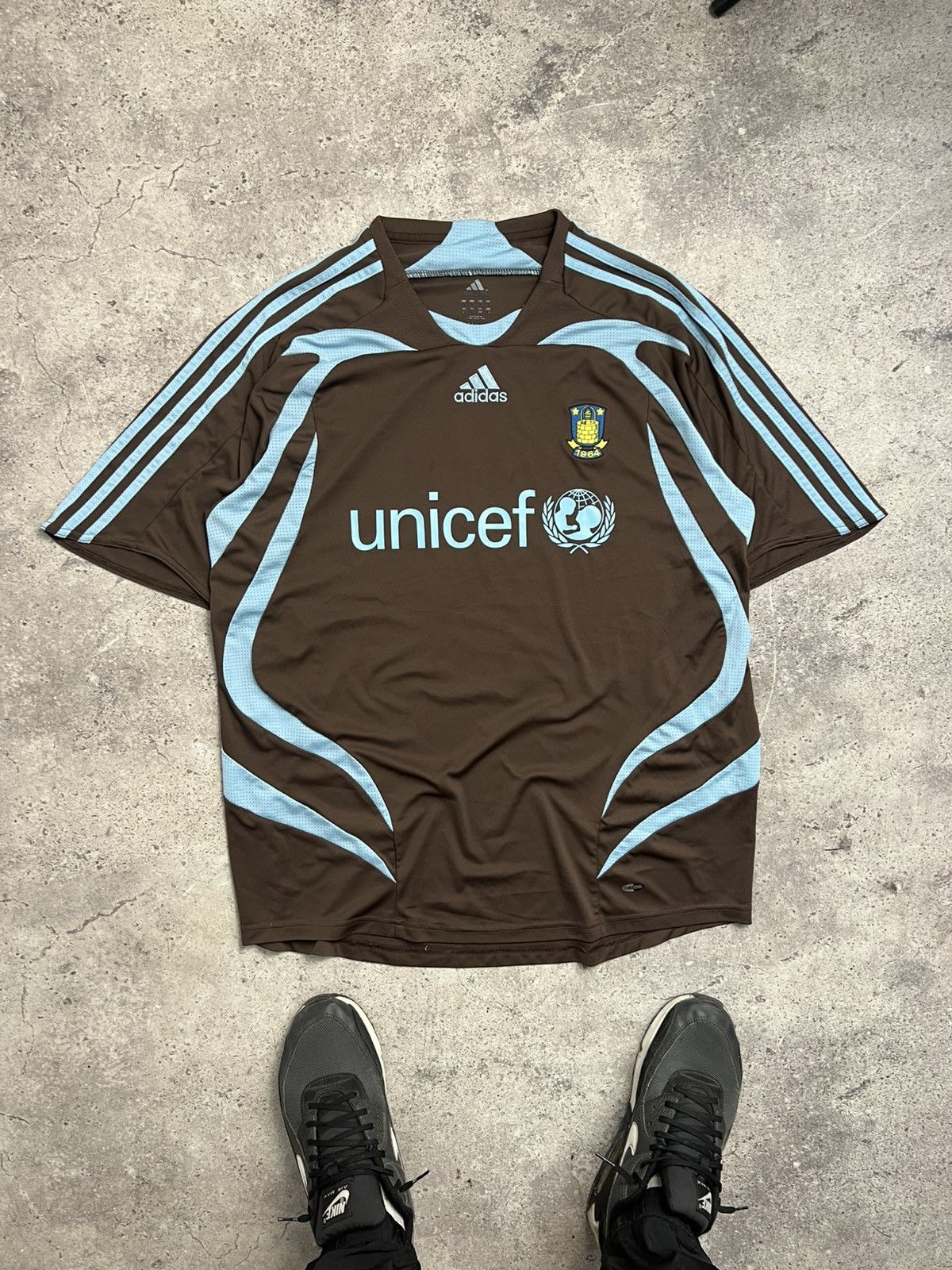 Adidas × Vintage Rare Vintage Adidas Denmark #3 Brondby Jersey Size Large Size US L / EU 52-54 / 3 - 1 Thumbnail