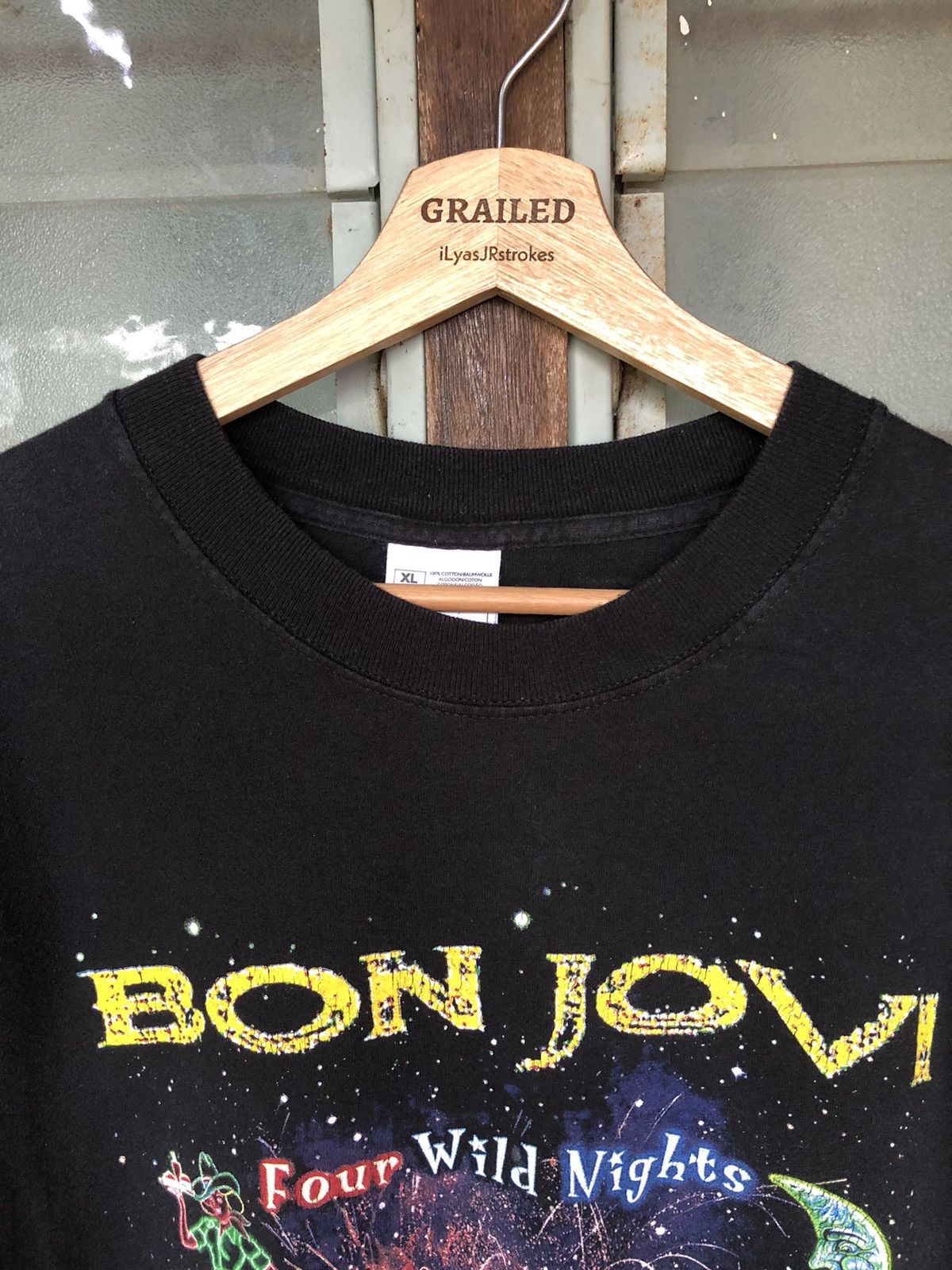 Bon Jovi Vintage Bon Jovi Four Wild Nights 2001 Tour Sold Out Tee Size US XL / EU 56 / 4 - 6 Thumbnail