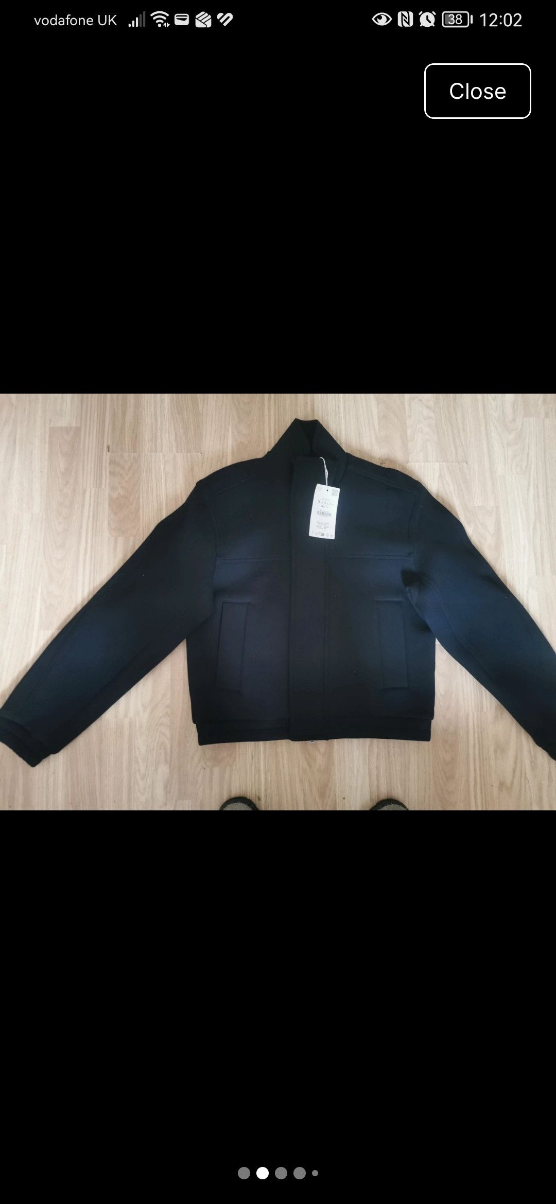 Zara Zara Brand new black neoprene finish jacket Size US S / EU 44-46 / 1 - 6 Thumbnail