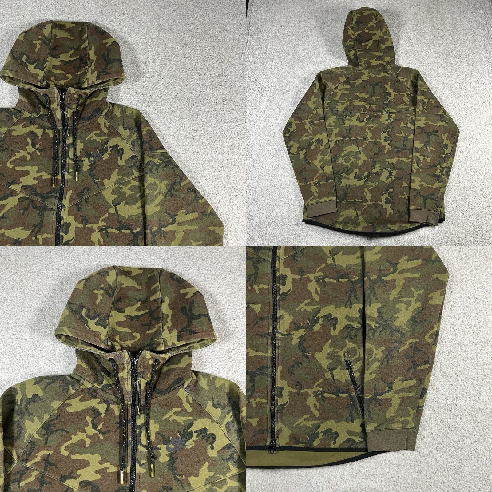 Nike Nike Tech Fleece Hoodie Mens L Camouflage Full Zip Jacket Windrunner Outdoor Shirt Size US L / EU 52-54 / 3 - 8 Thumbnail