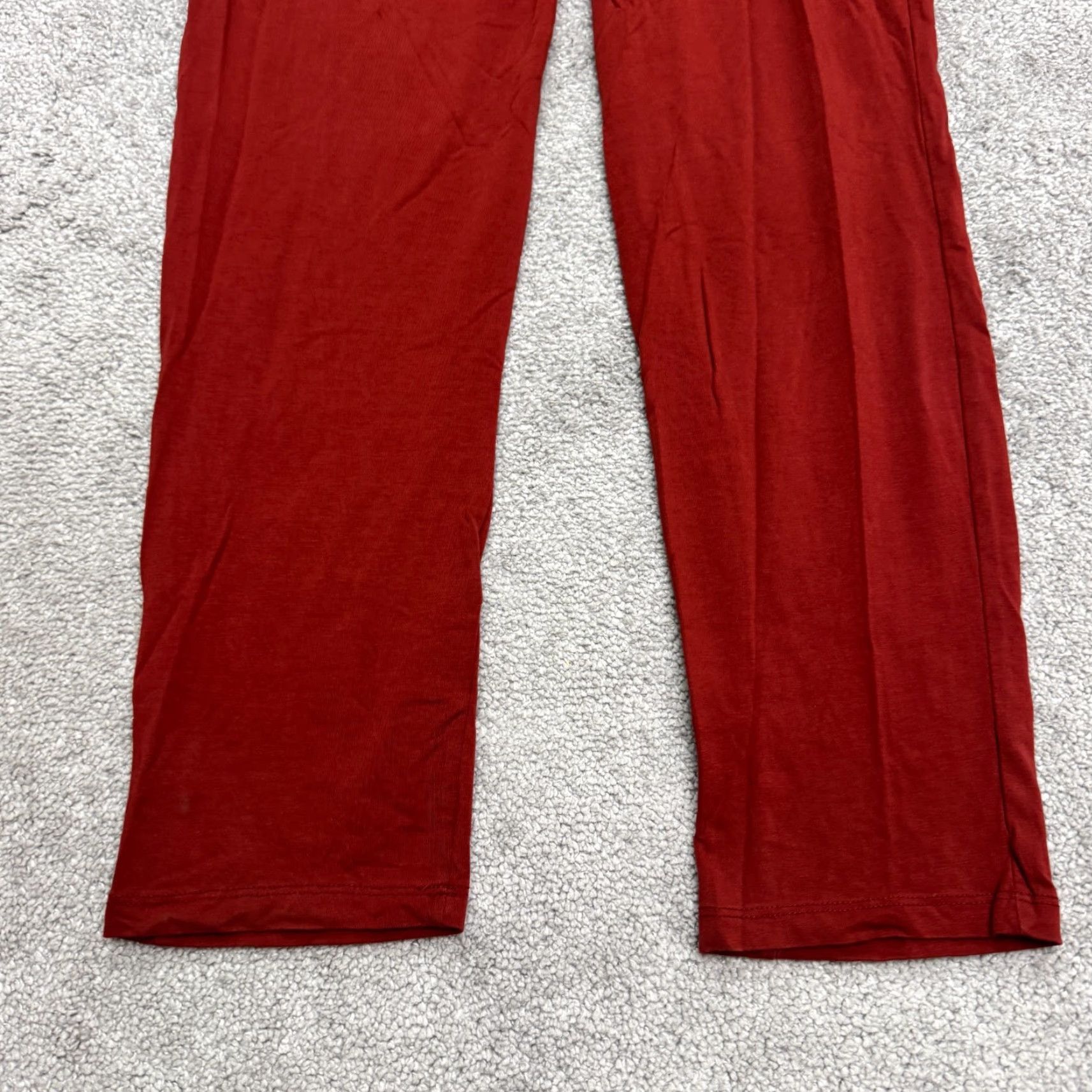 Vintage Little Mistress Jumpsuit Women 6 Red Long Sleeves Asymmetric Neck Pocket Stretch Casual Travel Classic Womens Size M / US 6-8 / IT 42-44 - 5 Thumbnail