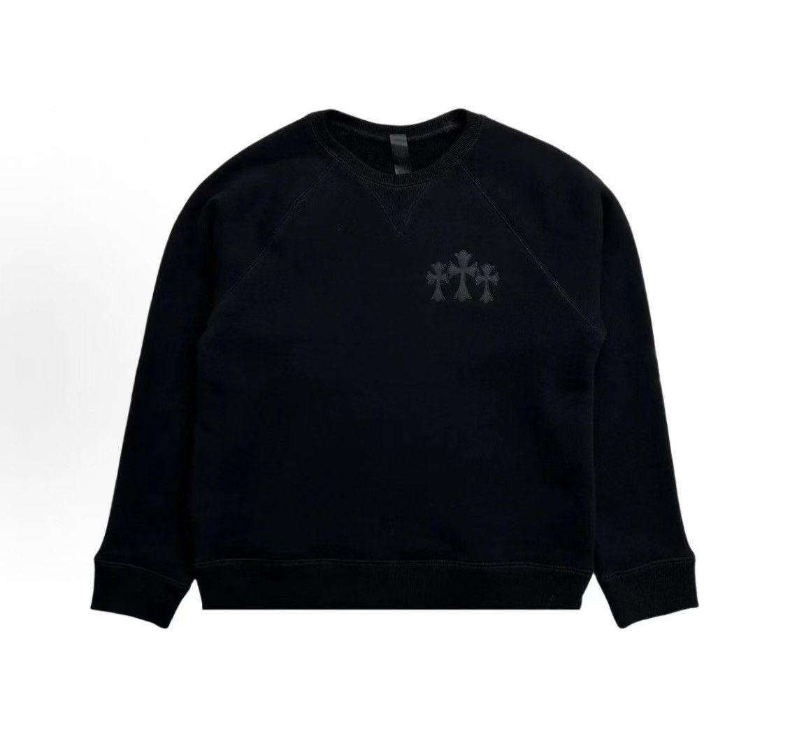 Chrome Hearts 7-11 ultra heavy fleece nylon cross logo crewneck Size US S / EU 44-46 / 1 - 1 Thumbnail