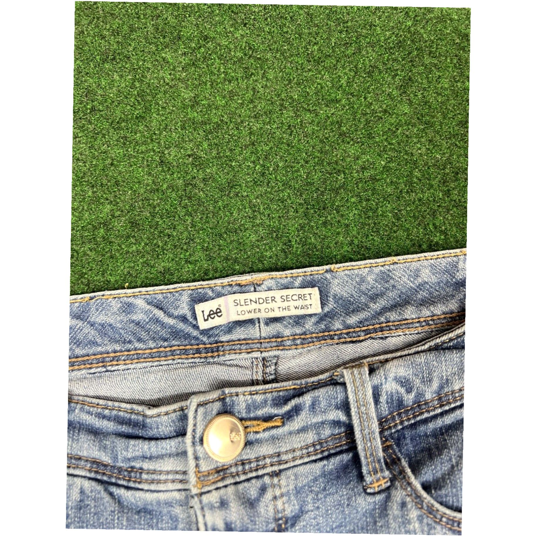Lee Lee Slender Secret / Lower on the Waist / Crop Capri Denim Jeans / Size 4 M Size 27" / US 4 / IT 40 - 6 Thumbnail