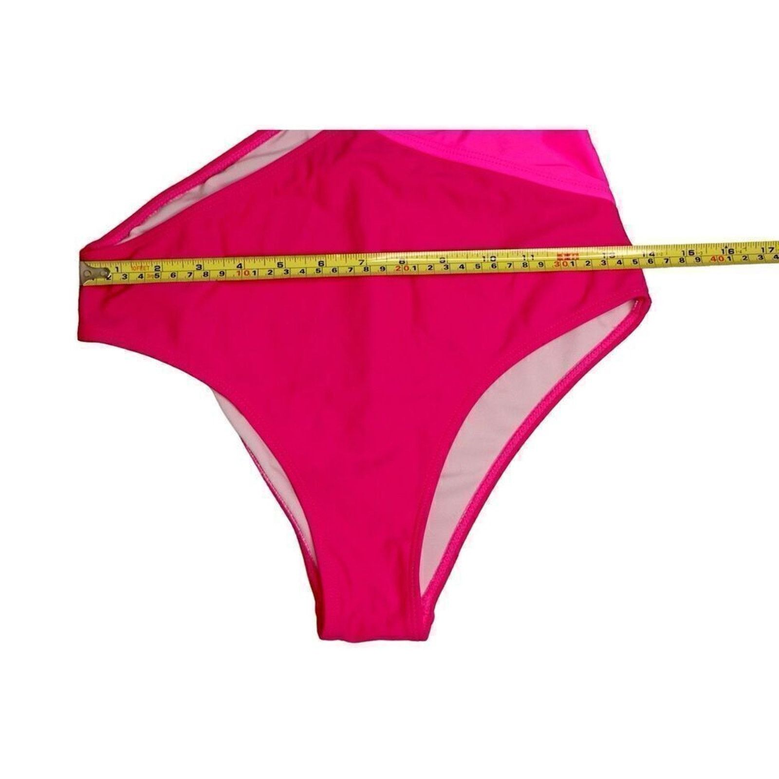 Shein Shein One Shoulder Hot Pink Cut Out Swim 1pc Swimsuit MEDIUM Size M / US 6-8 / IT 42-44 - 11 Thumbnail