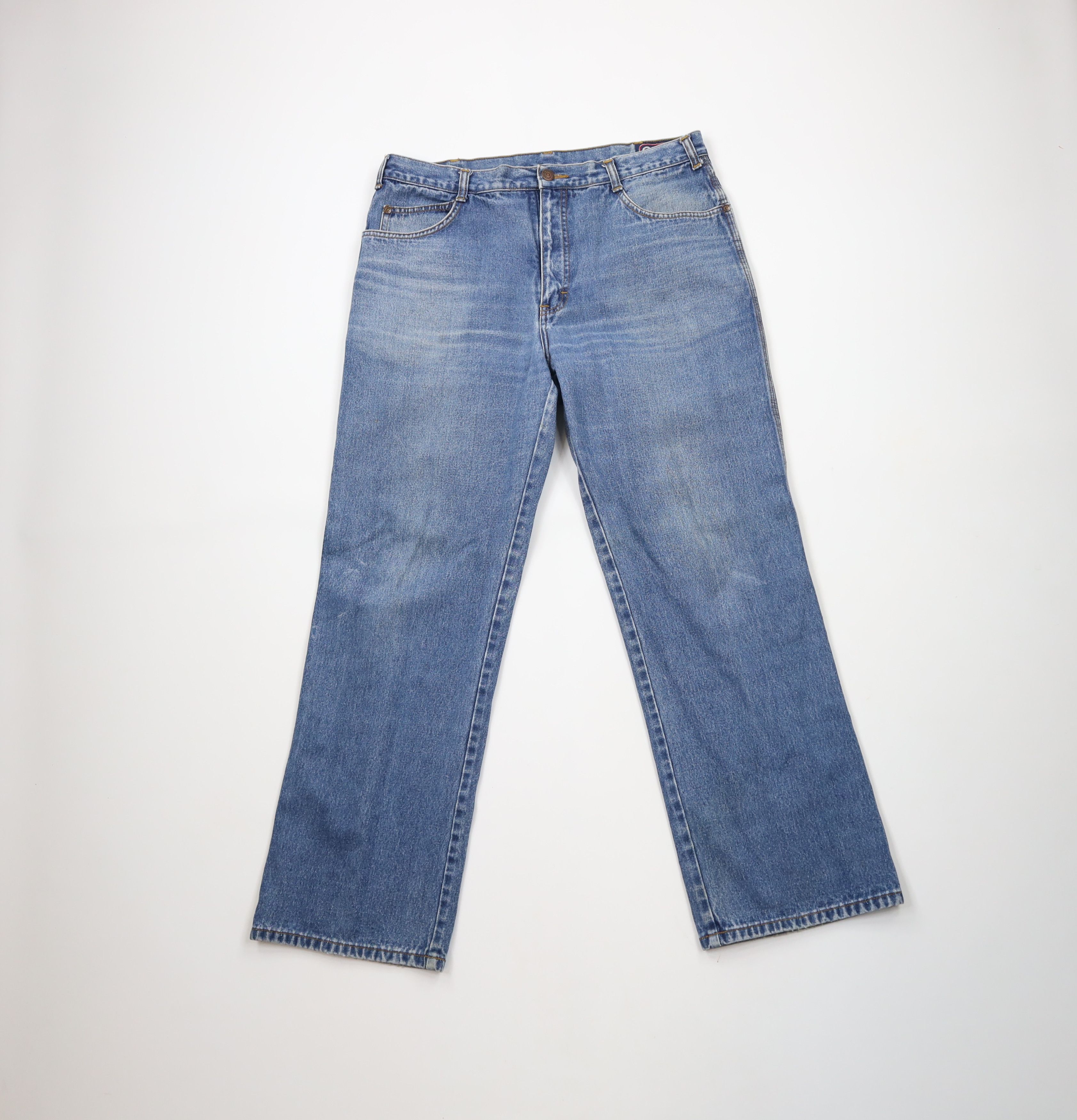 Gap × Vintage Vintage 70s 80s Gap Flared Wide Leg Denim Jeans Blue Cotton Size US 34 / EU 50 - 1 Thumbnail