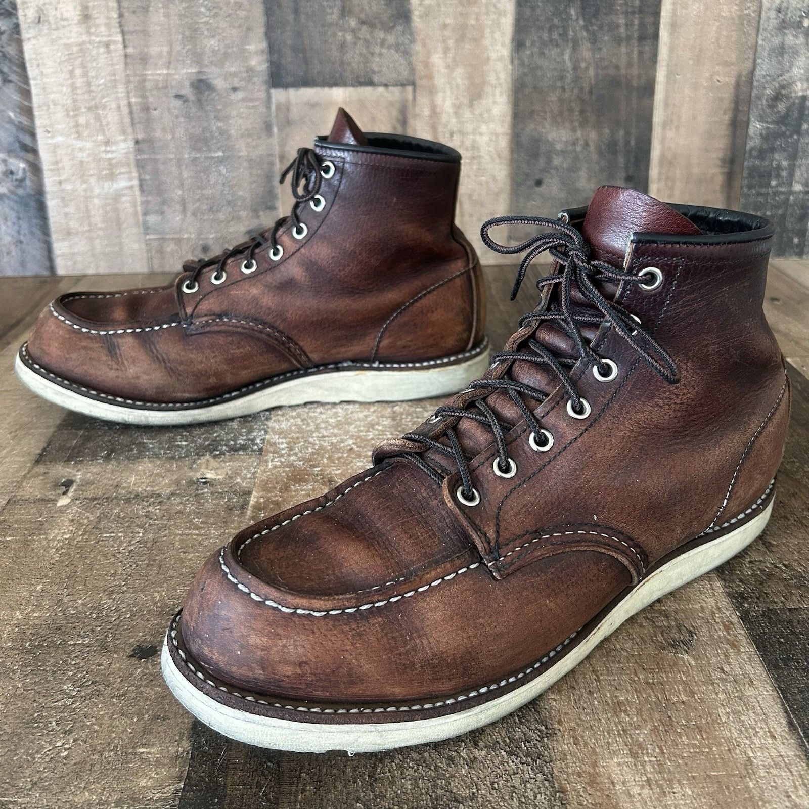 Red Wing Red Wing Heritage 8138 Briar Slick Moc Toe Boots Mens 11.5 D Size US 11.5 / EU 44-45 - 11 Thumbnail