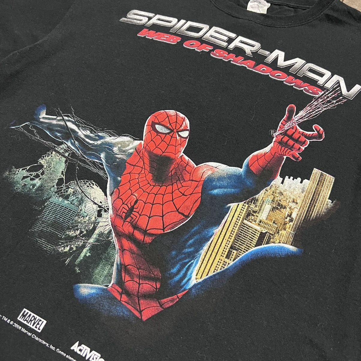 Marvel Comics Vintage Spider Man Web of Shadows T shirt Activision Y2K Size US XL / EU 56 / 4 - 4 Thumbnail