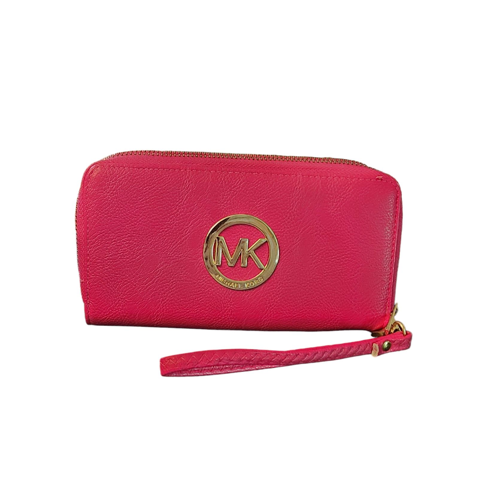 Unknown London Bright Pink faux leather clutch wristlet Size ONE SIZE - 1 Thumbnail