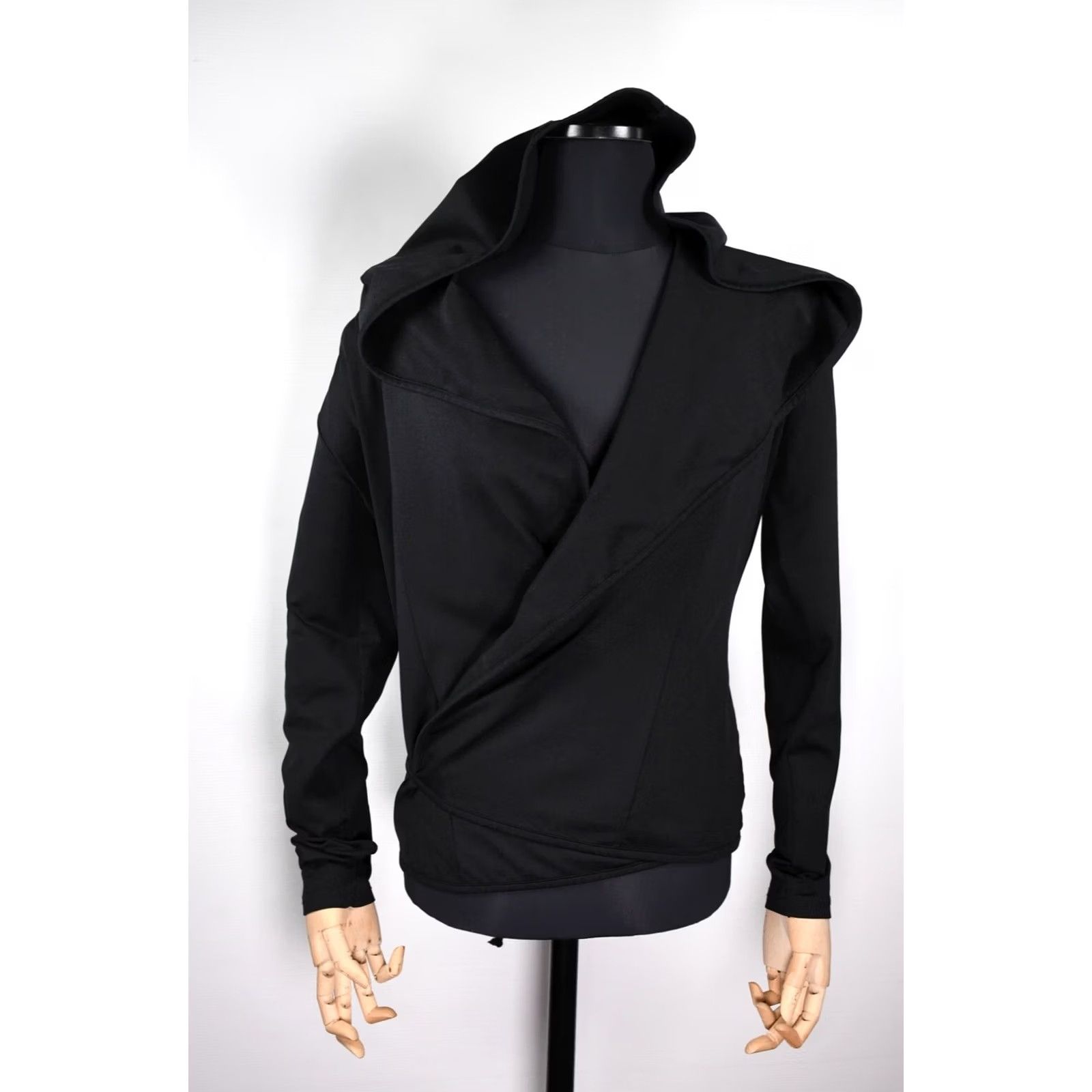 Vintage Ivan Grundahl Copenhagen Stretch Wrap Hoodies Jacket M Women Black Size M Size M / US 6-8 / IT 42-44 - 7 Thumbnail