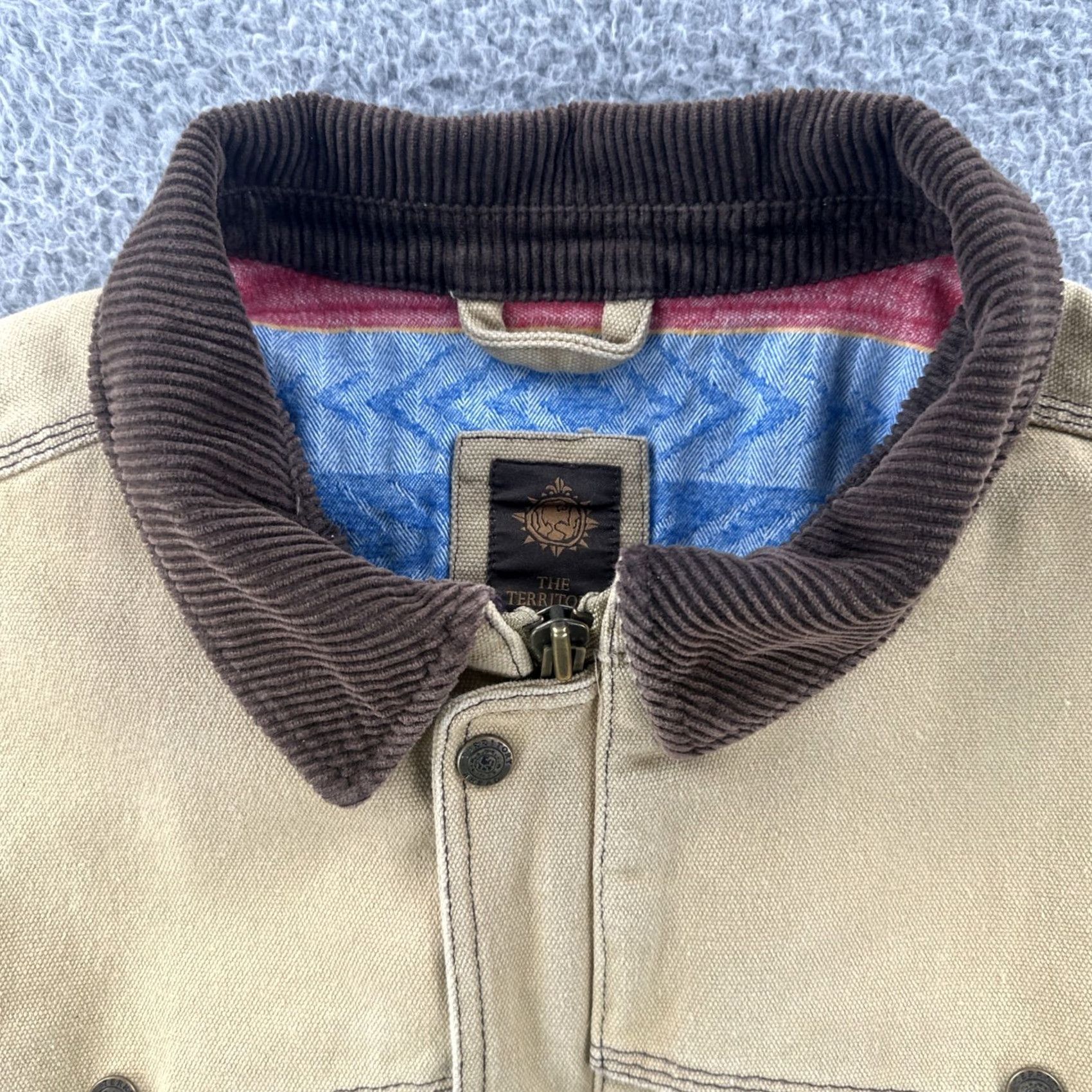 The Territory Ahead VINTAGE Territory Ahead Coat Aztec Chore Button Up Lined Cotton XL Men Brown Jacket Size US XL / EU 56 / 4 - 7 Thumbnail