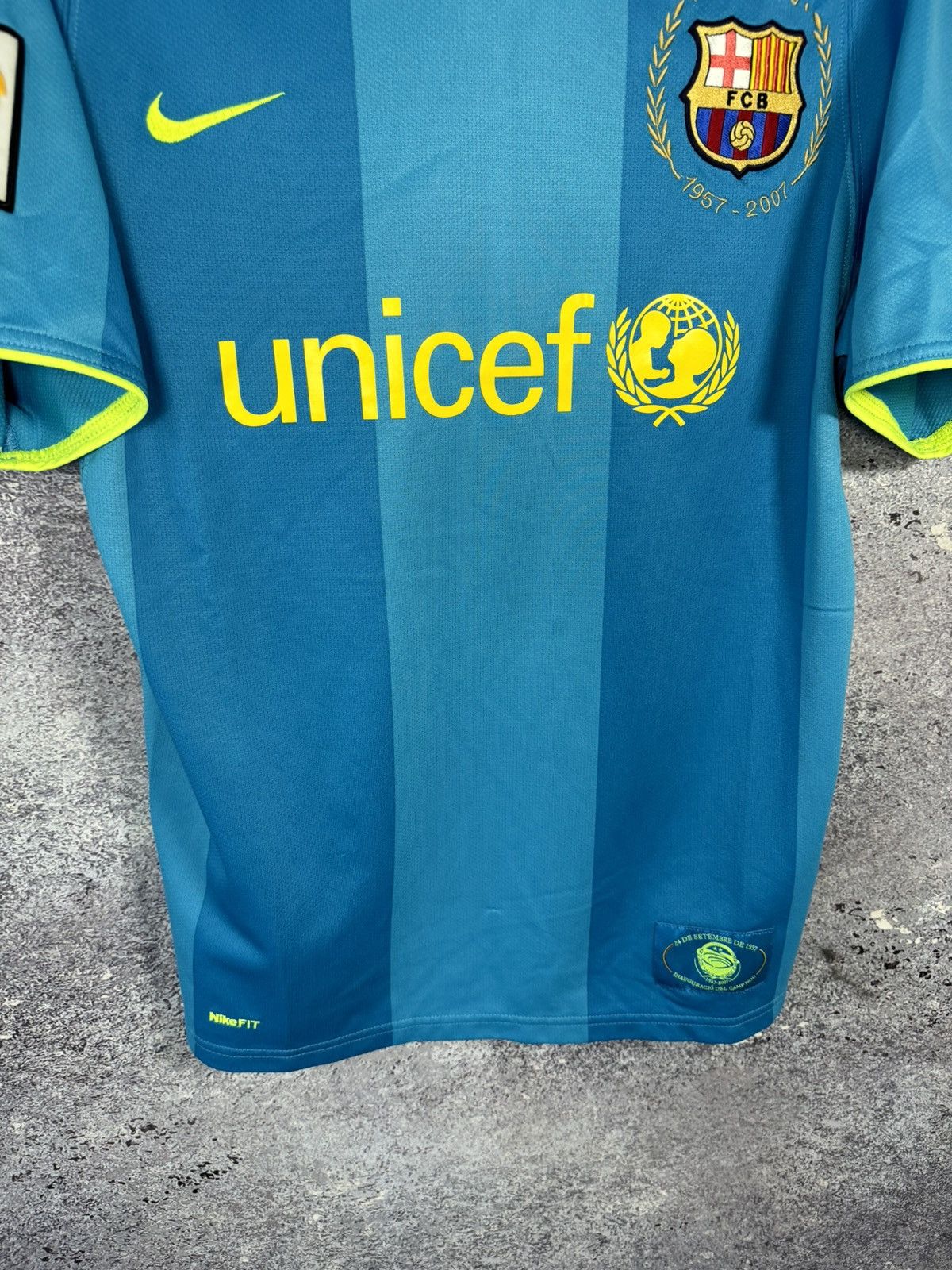 Nike × Vintage Vintage Barcelona 2007/08 Nike Soccer Jersey y2k blokcore Size US S / EU 44-46 / 1 - 4 Thumbnail