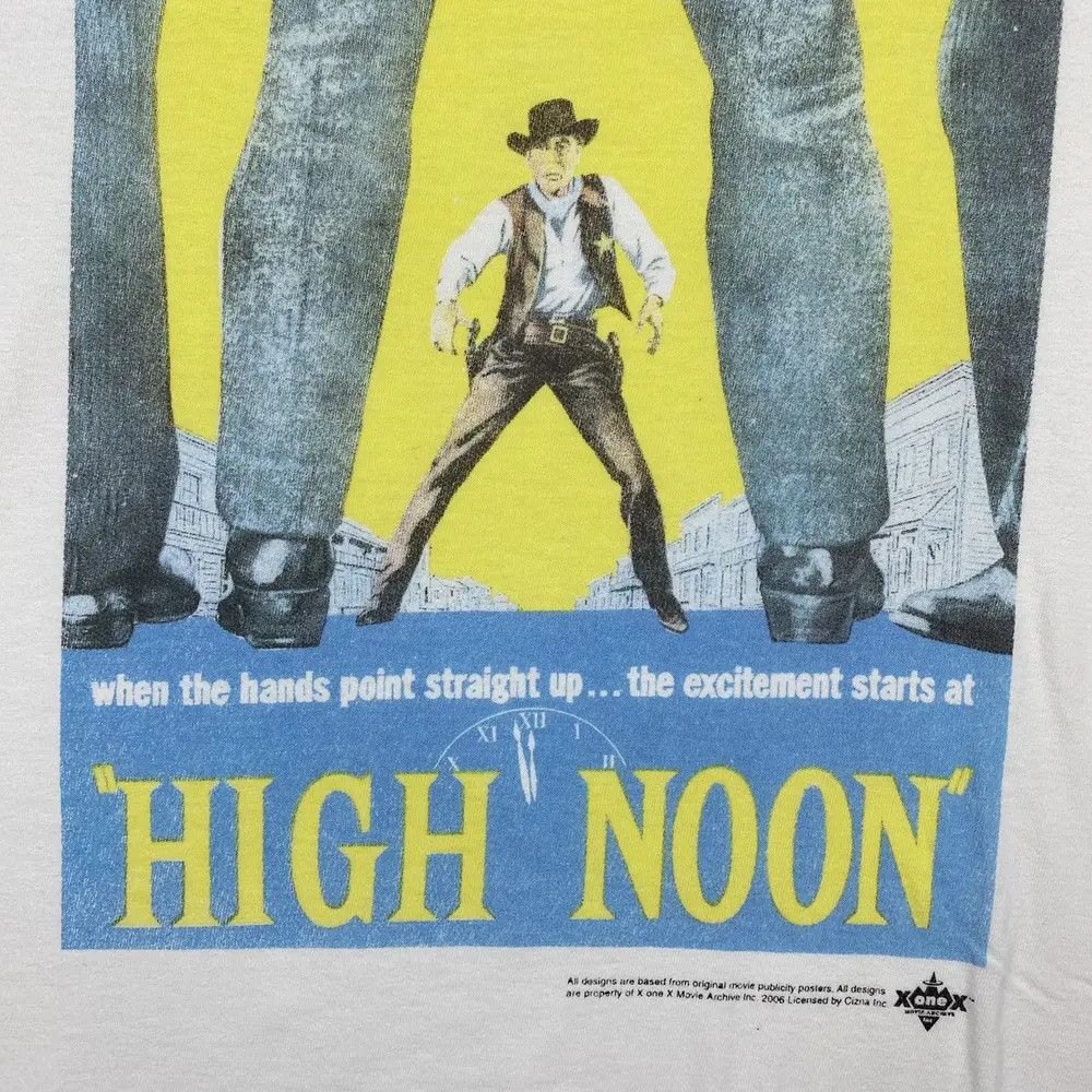 Vintage VINTAGE GARY COOPER "HIGH NOON" MOVIE WESTERN FILM TEE Size US M / EU 48-50 / 2 - 5 Thumbnail