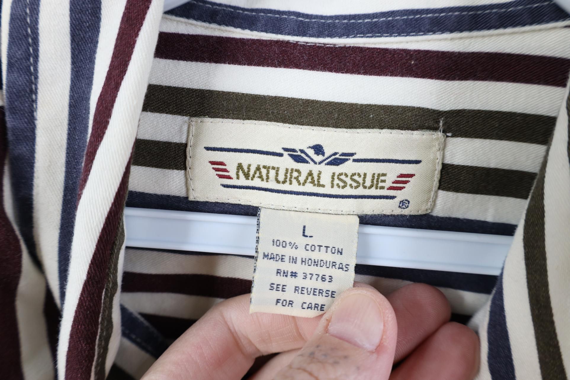Vintage Vintage 90s Streetwear Twill Collared Button Down Shirt Size US L / EU 52-54 / 3 - 7 Thumbnail