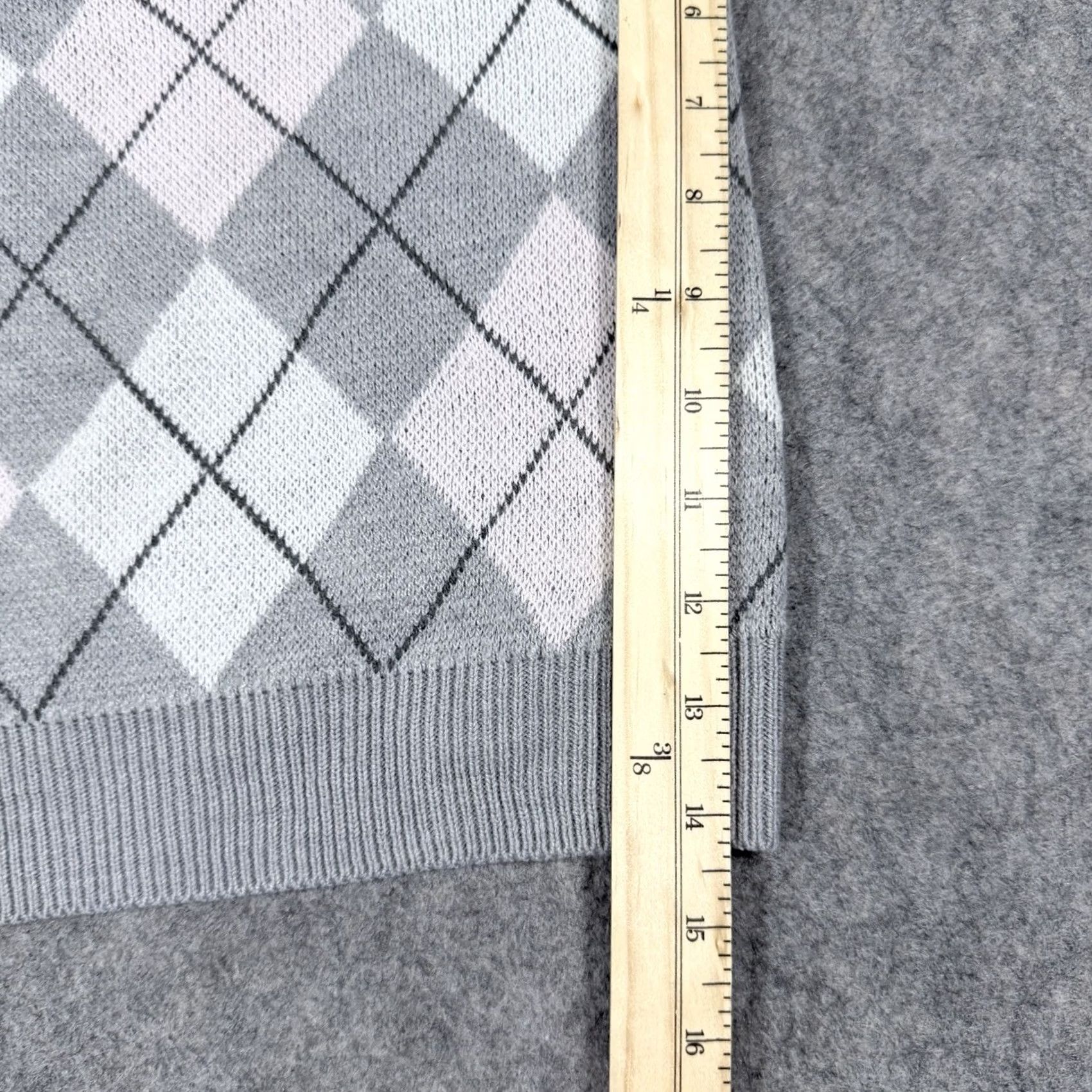 Croft & Barrow Croft & Barrow Cardigan Sweater Women's Large Gray PT Petite Knit Open Collarless Lightweight 90s Bohemian Regular Womens Size L / US 10 / IT 46 - 7 Thumbnail