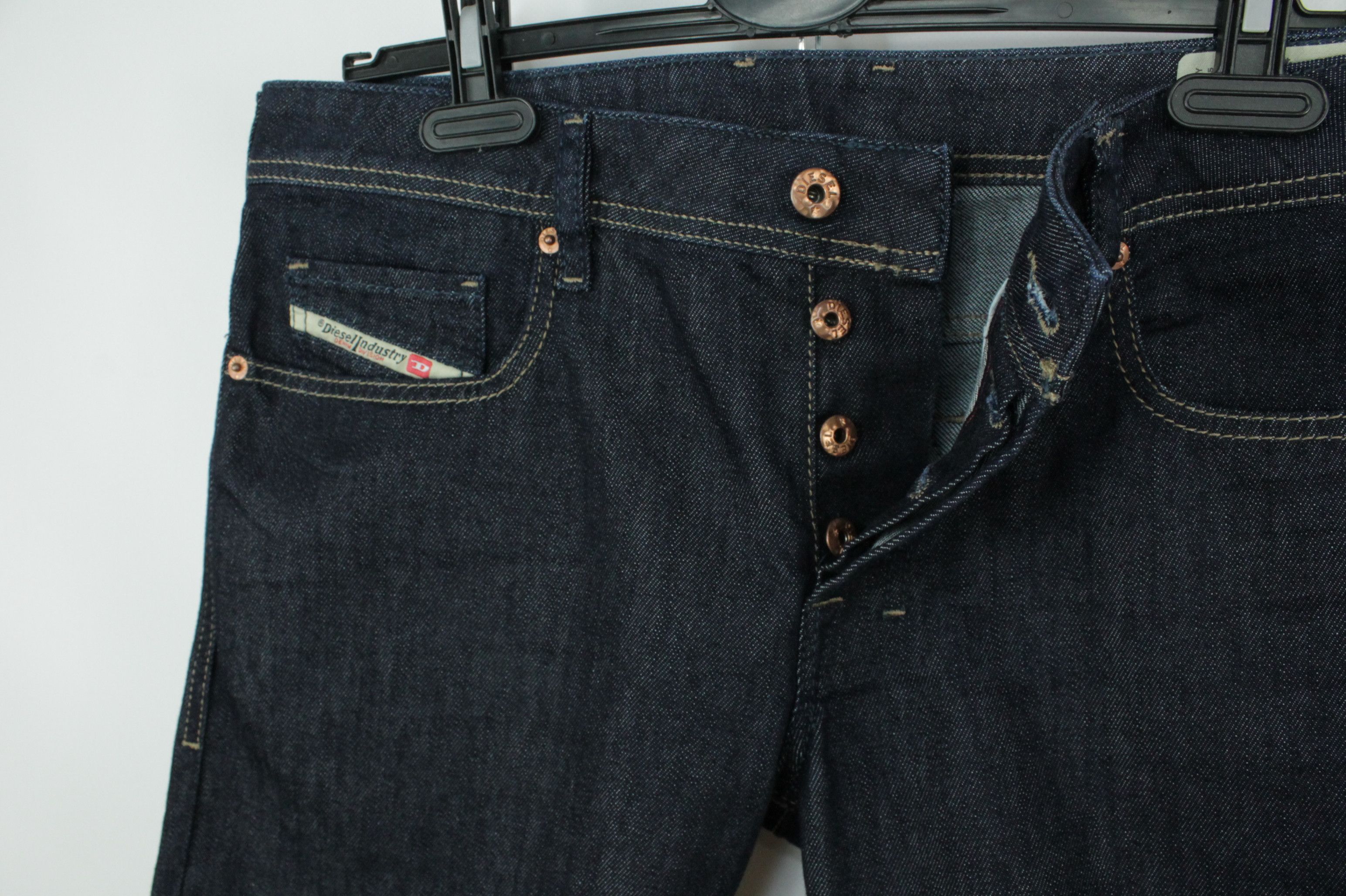 Diesel Diesel Raw Blue Denim Shorts Size US 33 - 2 Thumbnail