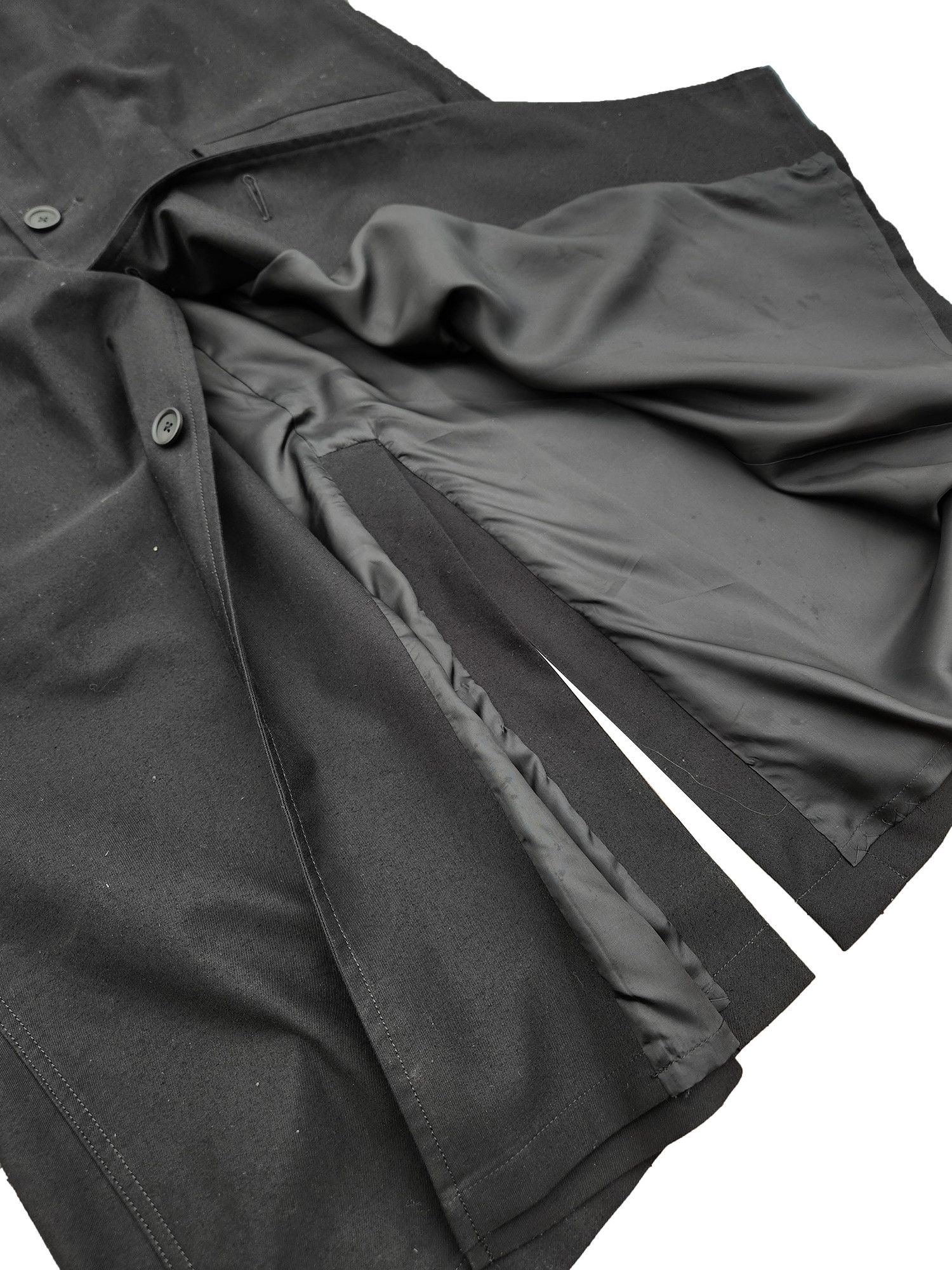 Yohji Yamamoto Yohji Yamamoto Pour Homme Cotton Wide Twill Coat Size US S / EU 44-46 / 1 - 3 Thumbnail