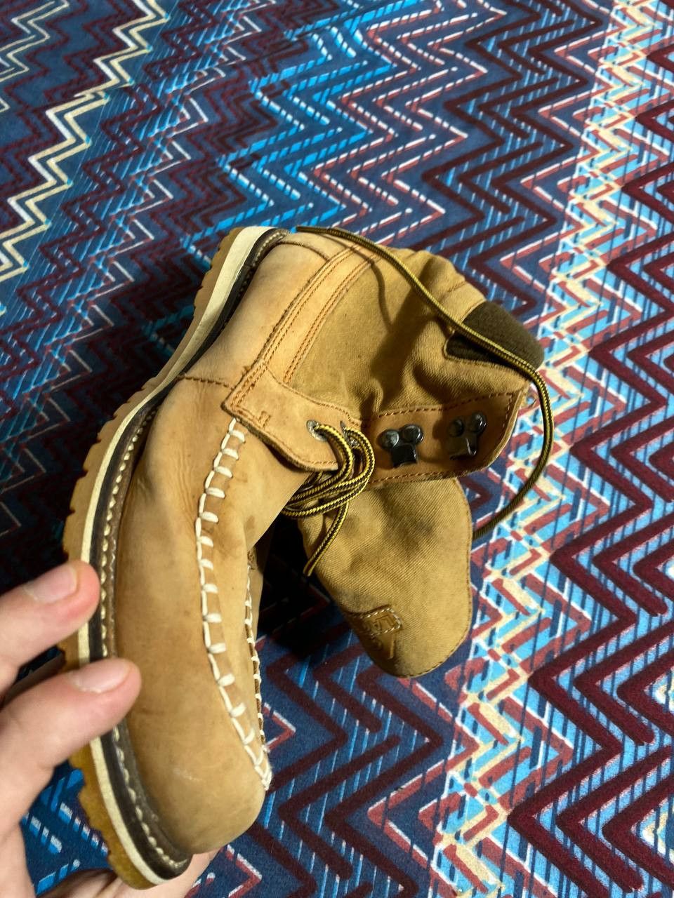 Lacoste × Vintage LACOSTE FREE SHIPPING size 9 US Classic Boots Leather Brown Size US 10 / EU 43 - 12 Thumbnail