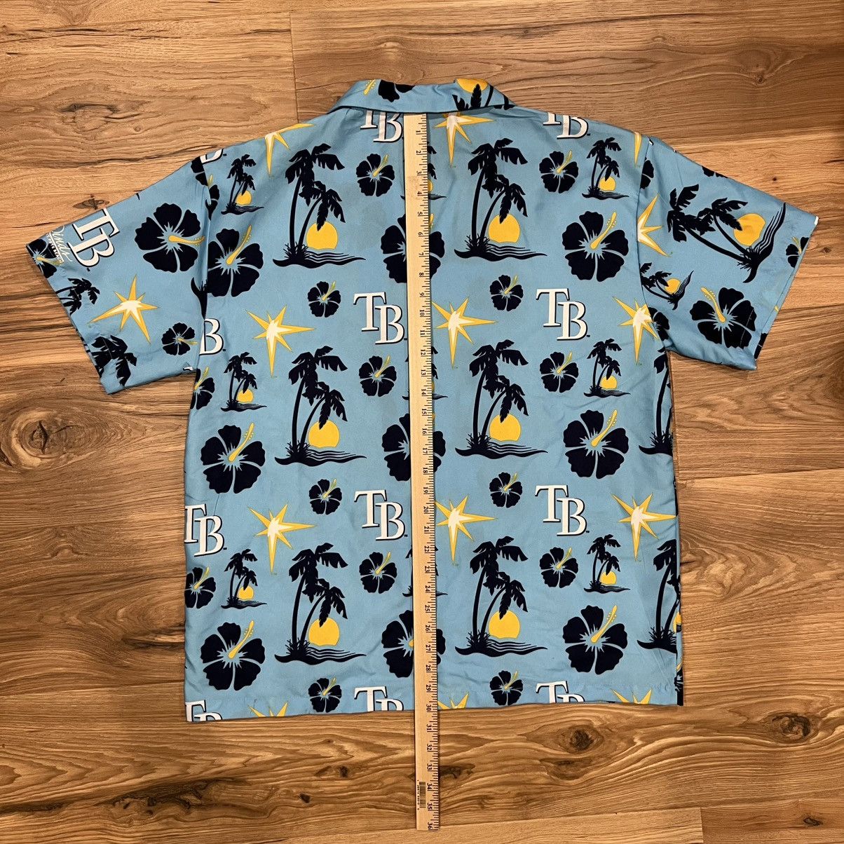 Other Tampa Bay Rays Mens Large Blue Hawaiian Button Down MLB Size US L / EU 52-54 / 3 - 7 Thumbnail