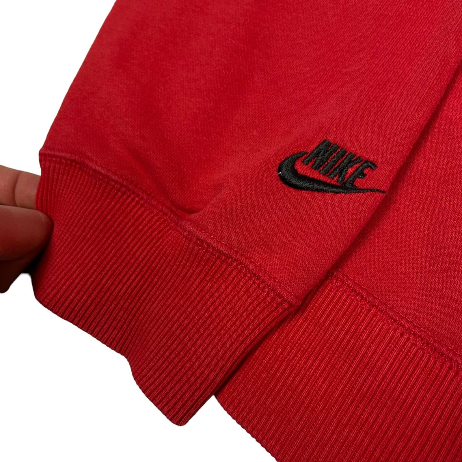 Nike × Vintage Nike Sportswear Men's Red Spellout Swoosh Sweatshirt 2XL Size US XXL / EU 58 / 5 - 7 Thumbnail