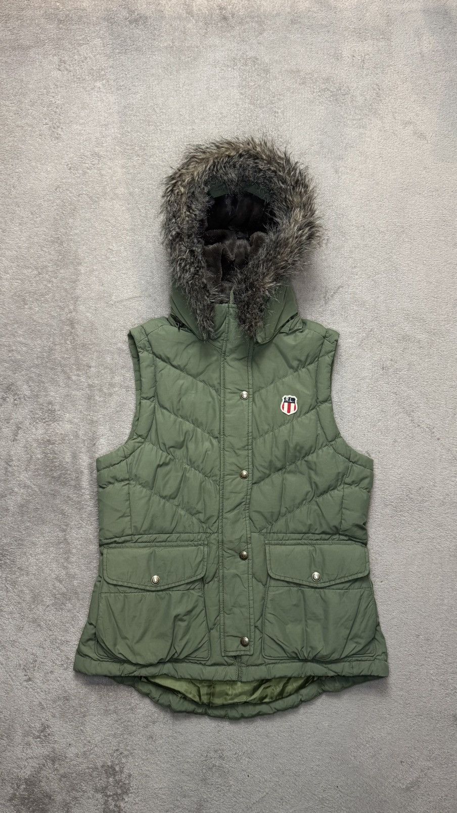 Polo Ralph Lauren Y2K Polo Jeans Fur Hooded Vest Jacket balenciaga lgb cdg Size M / US 6-8 / IT 42-44 - 1 Thumbnail