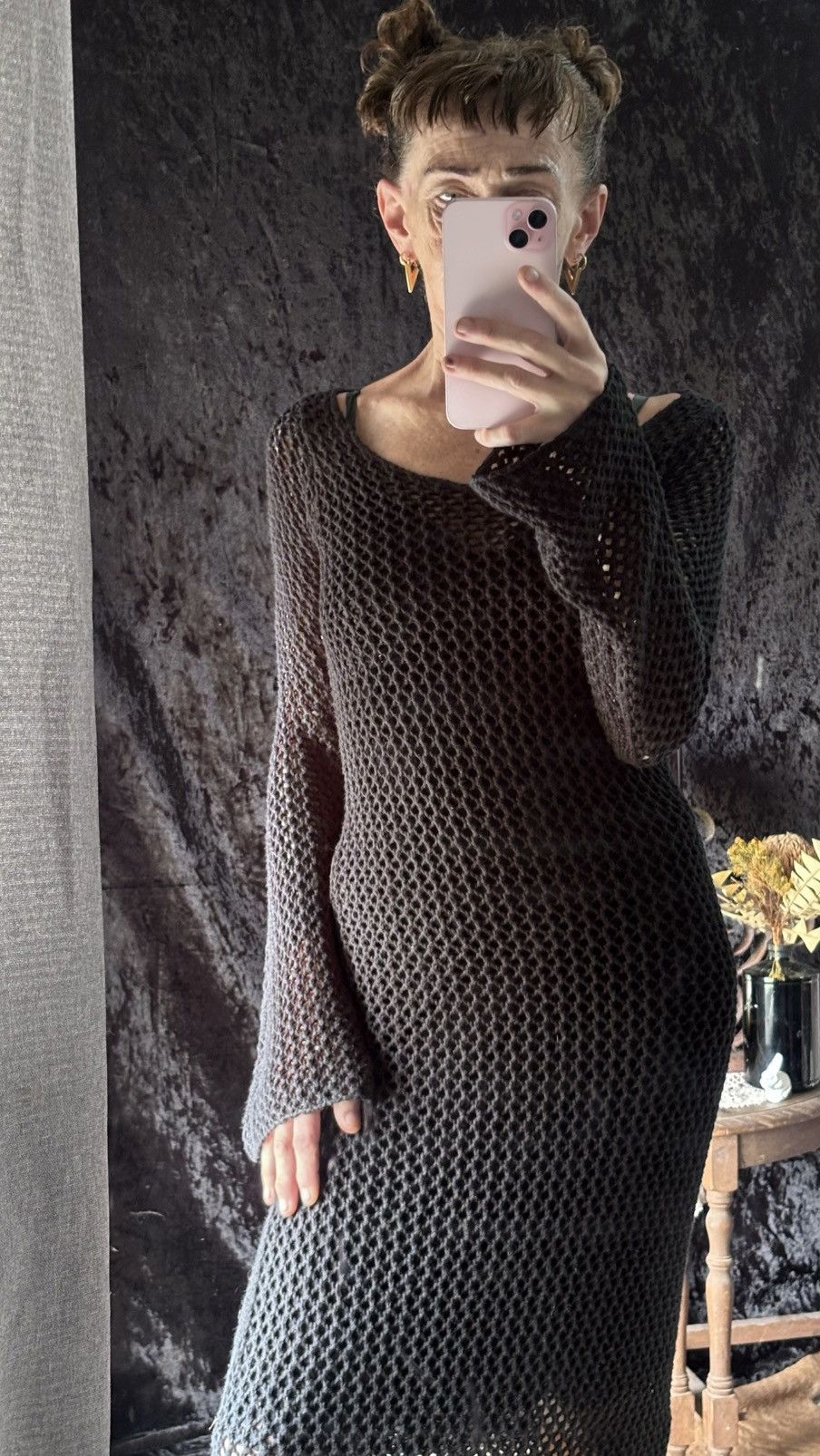 Molokai Surf Co. Black maxi crochet dress Size S / US 4 / IT 40 - 4 Thumbnail