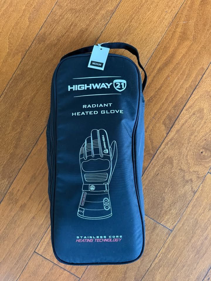 Other Highway 21 Radiant Gloves,Heated Leather Motorcycle Gauntlet Size ONE SIZE - 8 Thumbnail
