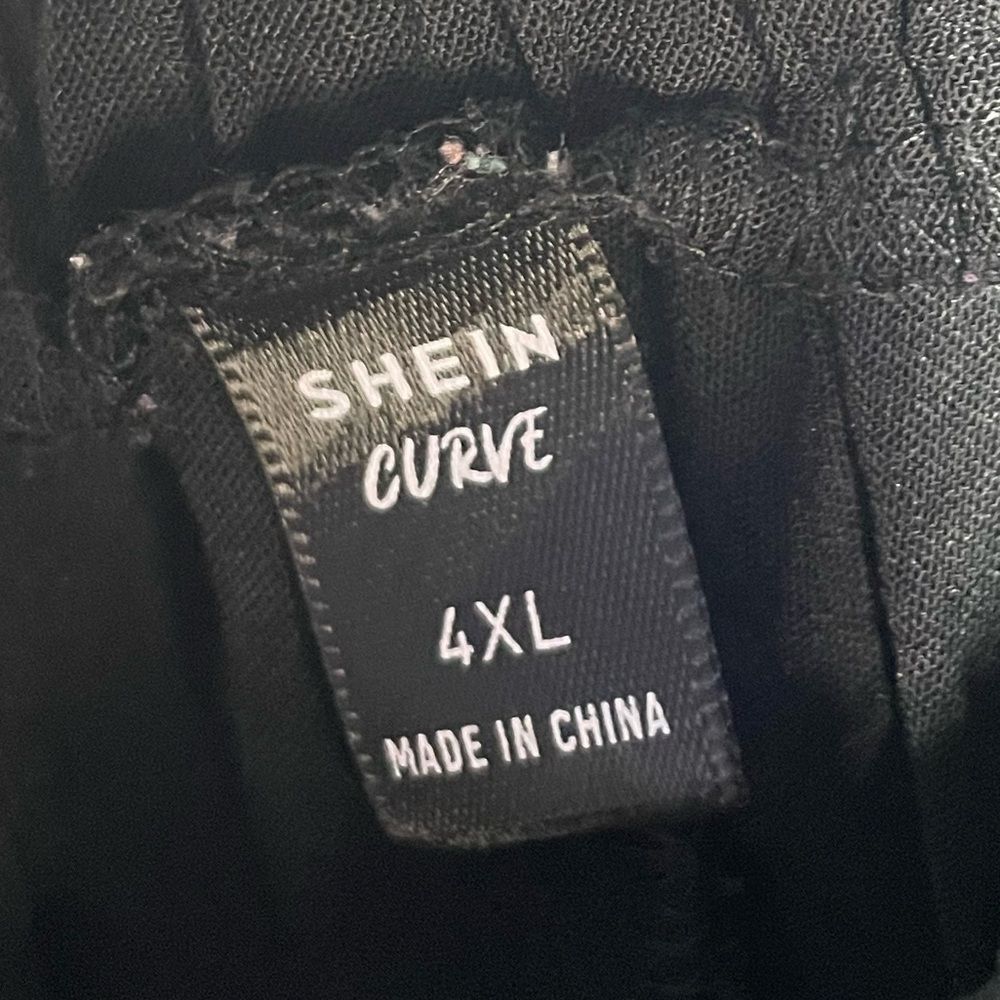 Shein Shein Curve Black Open Side Pants 4XL Size 42" / US 20 - 4 Thumbnail
