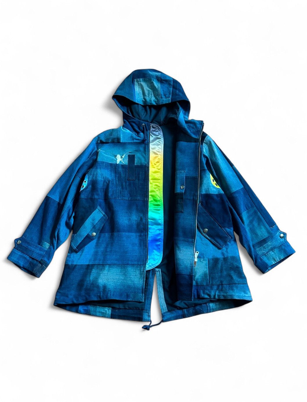 Diesel Diesel d-55 parka jacket denim patchwork upcycled capsule Size US S / EU 44-46 / 1 - 2 Thumbnail