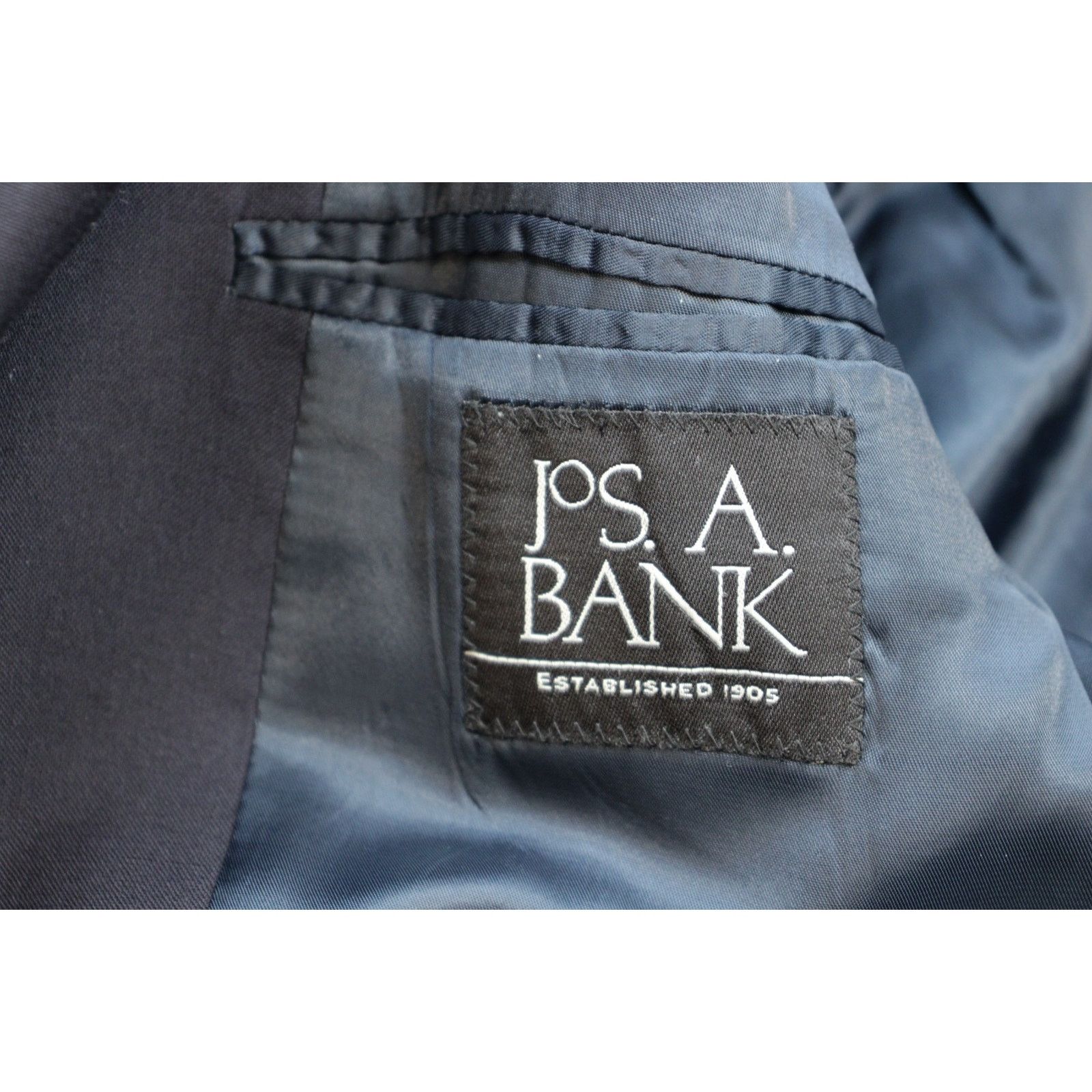 Jos. A. Bank Jos A Bank Blazer 40R Navy Blue 100% Wool Gold Buttons Size 40R - 5 Thumbnail