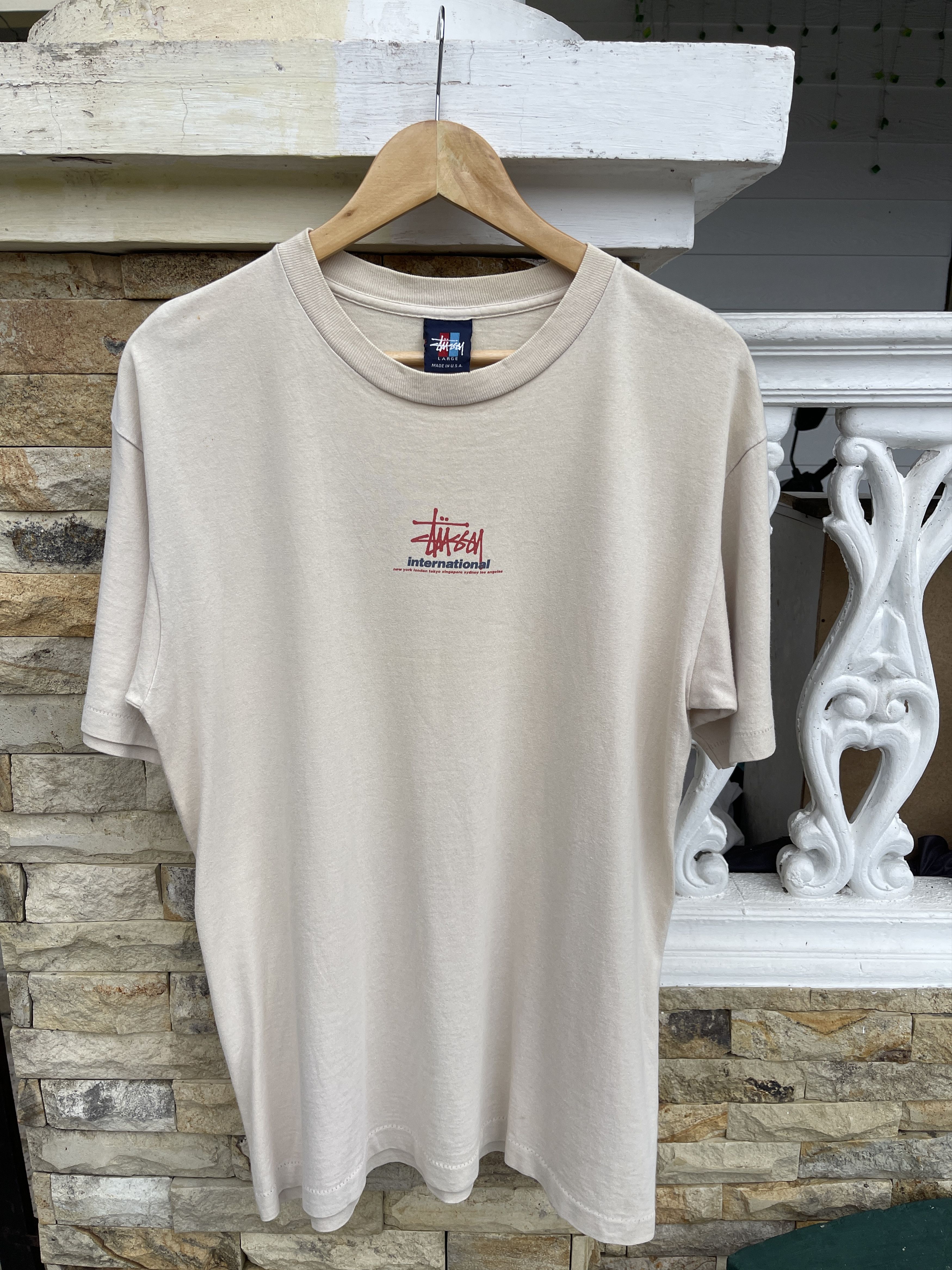Stussy Rare🔥Vintage 90s Stussy Center Logo Tee Size US M / EU 48-50 / 2 - 2 Thumbnail