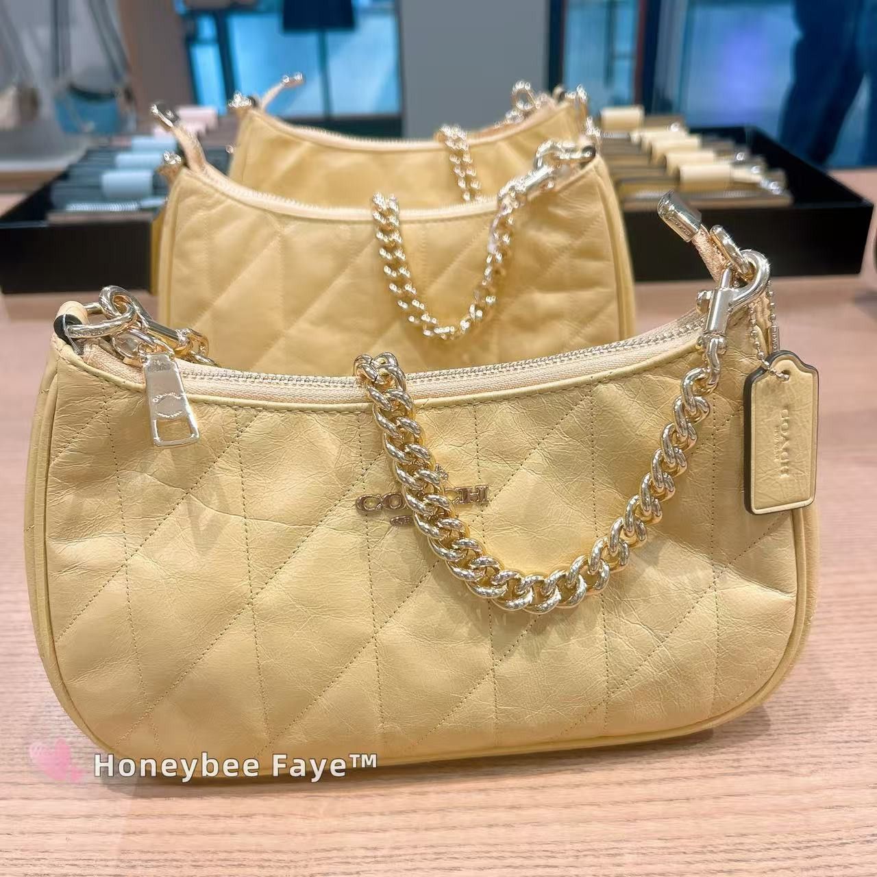 Coach NWT Coach Teri Shoulder Bag With Quilting CDY83 Size ONE SIZE - 1 Thumbnail