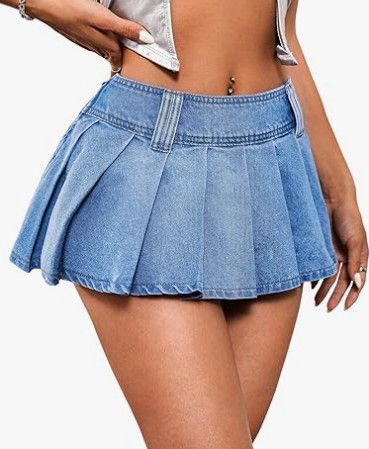 Other Women's Y2k Low Waist Ruffle Pleated Skirt Size 30" / US 8 / IT 44 - 1 Thumbnail