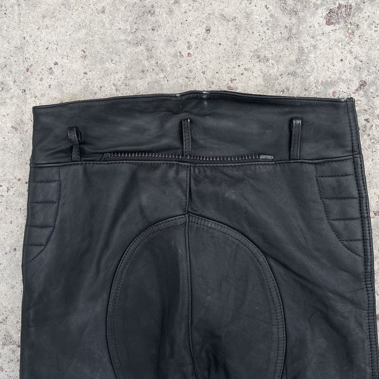 Other Vintage Moto Pants 28 Real Leather Y2K 90s USA Style Size US 28 / EU 44 - 9 Thumbnail