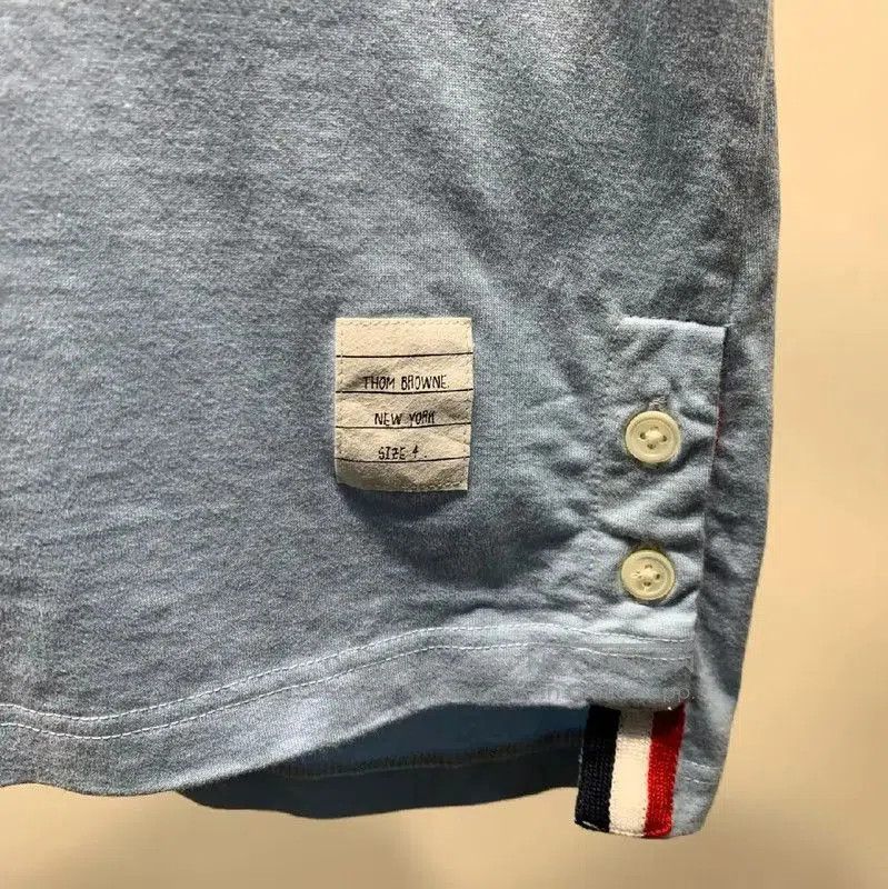 Thom Browne Thom Browne Blue Cotton Men's T-Shirt . Size US M / EU 48-50 / 2 - 6 Thumbnail