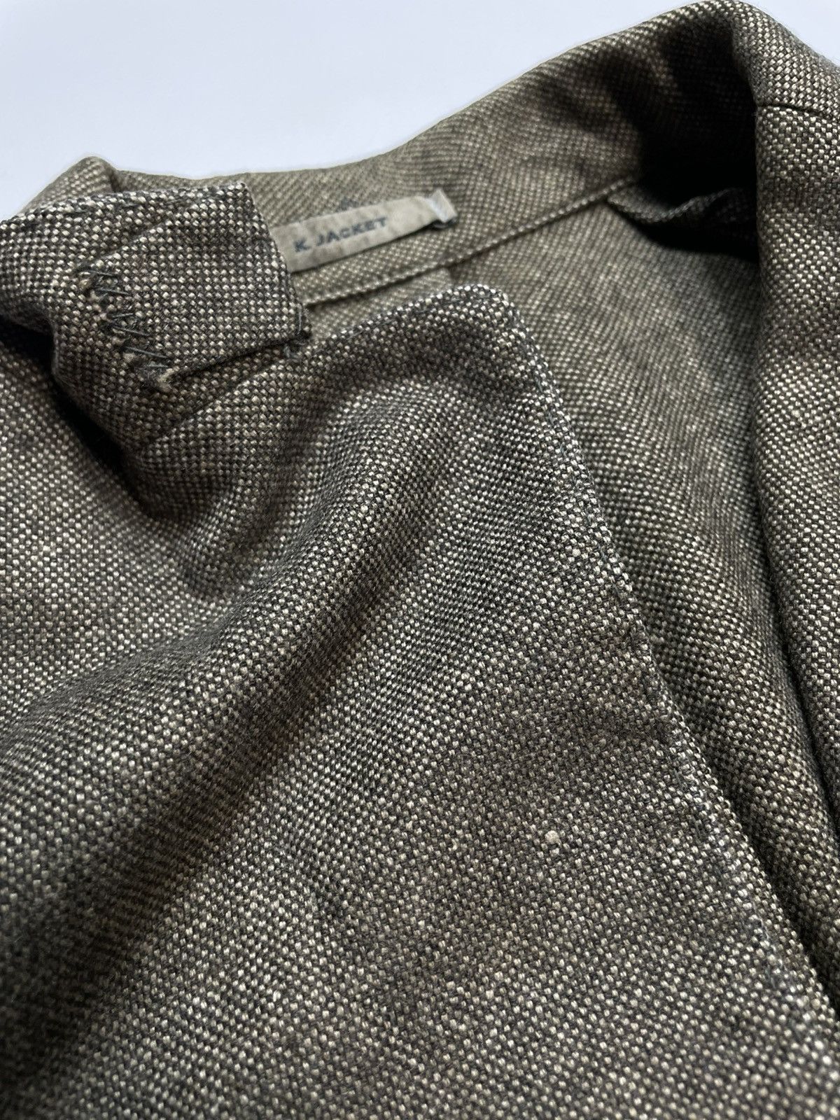 Boglioli Boglioli Herringbone Wool K-Jkt Unstructured Blazer 46 Size 46R - 5 Thumbnail