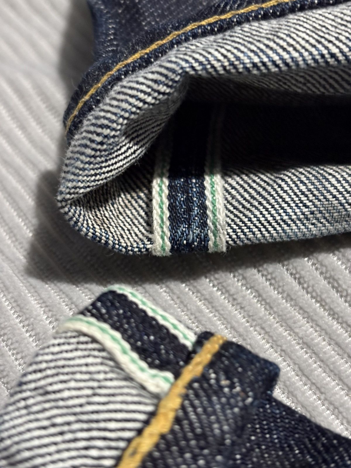 Blue In Green × Full Count & Co. FULLCOUNT X BLUE IN GREEN Selvedge Denim Japanese Whiskered Size US 28 / EU 44 - 6 Thumbnail