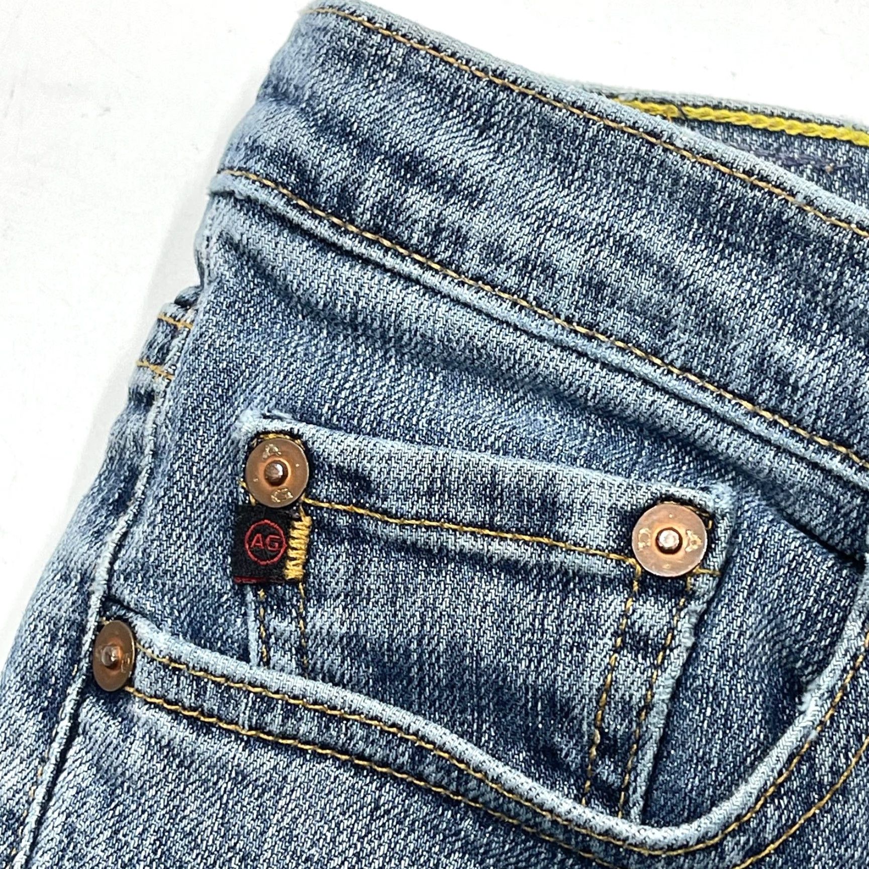 Vintage VINTAGE AG Adriano Goldschmied Jeans Women 29 Blue Denim Bootcut Flare Angel Made in USA Size 30" / US 8 / IT 44 - 3 Thumbnail