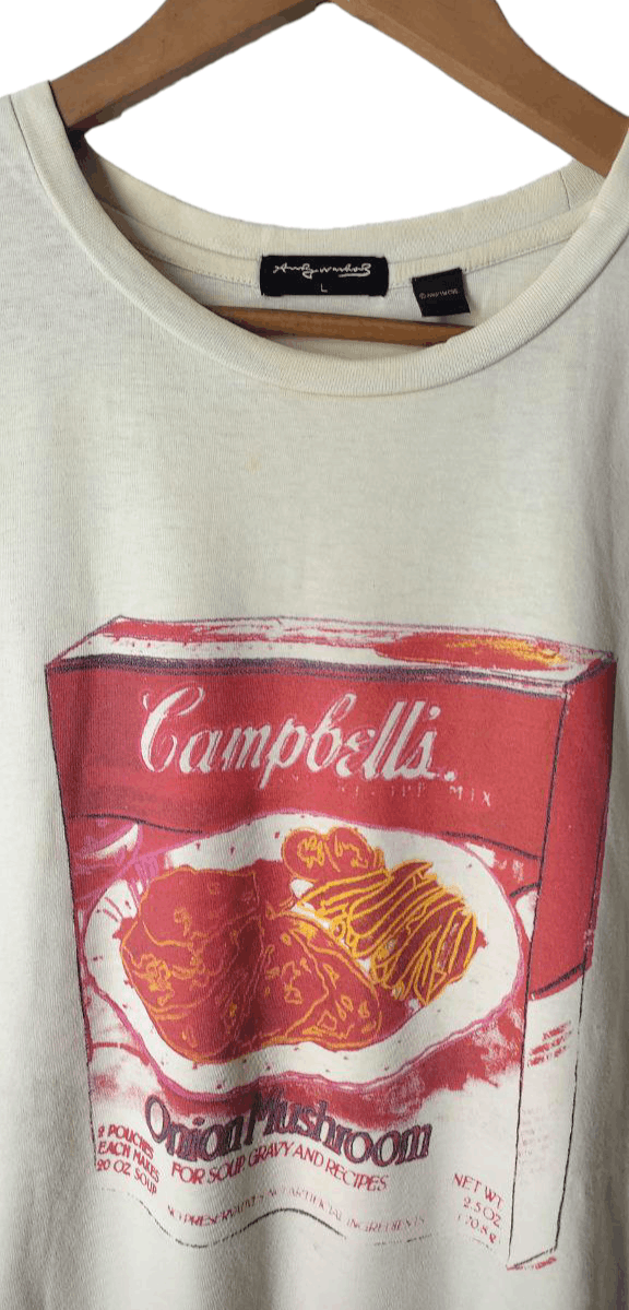 Andy Warhol VINTAGE ANDY WARHOL SOUP CAMPBELL POP ART TEE Size US L / EU 52-54 / 3 - 6 Thumbnail