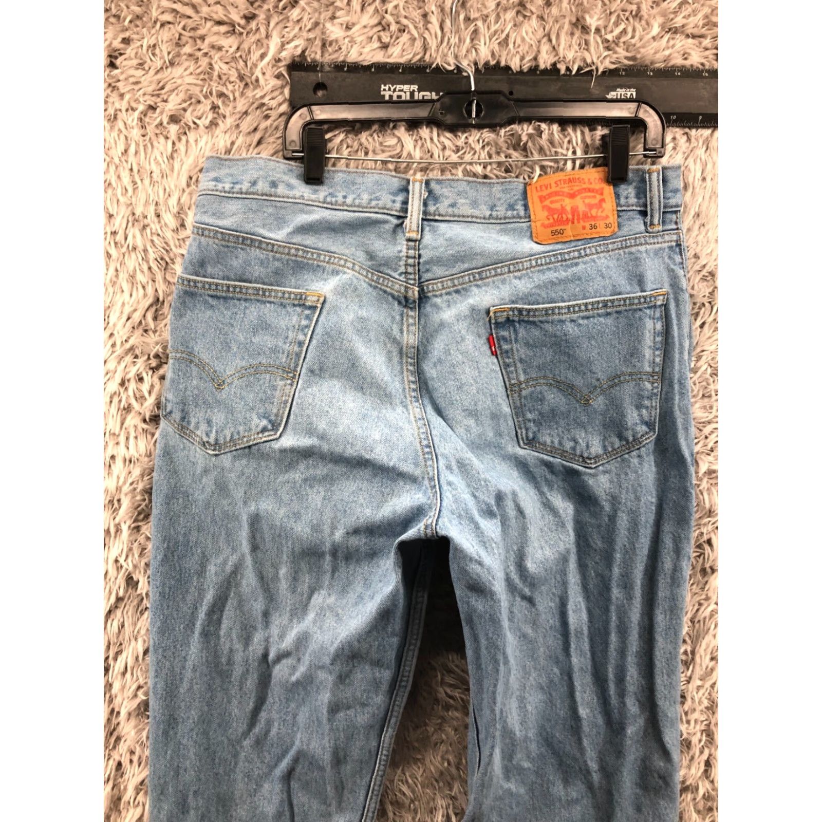 Levi's Levi's 550 Jeans - 36x30 - Regular Slim Straight | Levi's | Blue | Denim | Men's Jeans Size US 36 / EU 52 - 7 Thumbnail