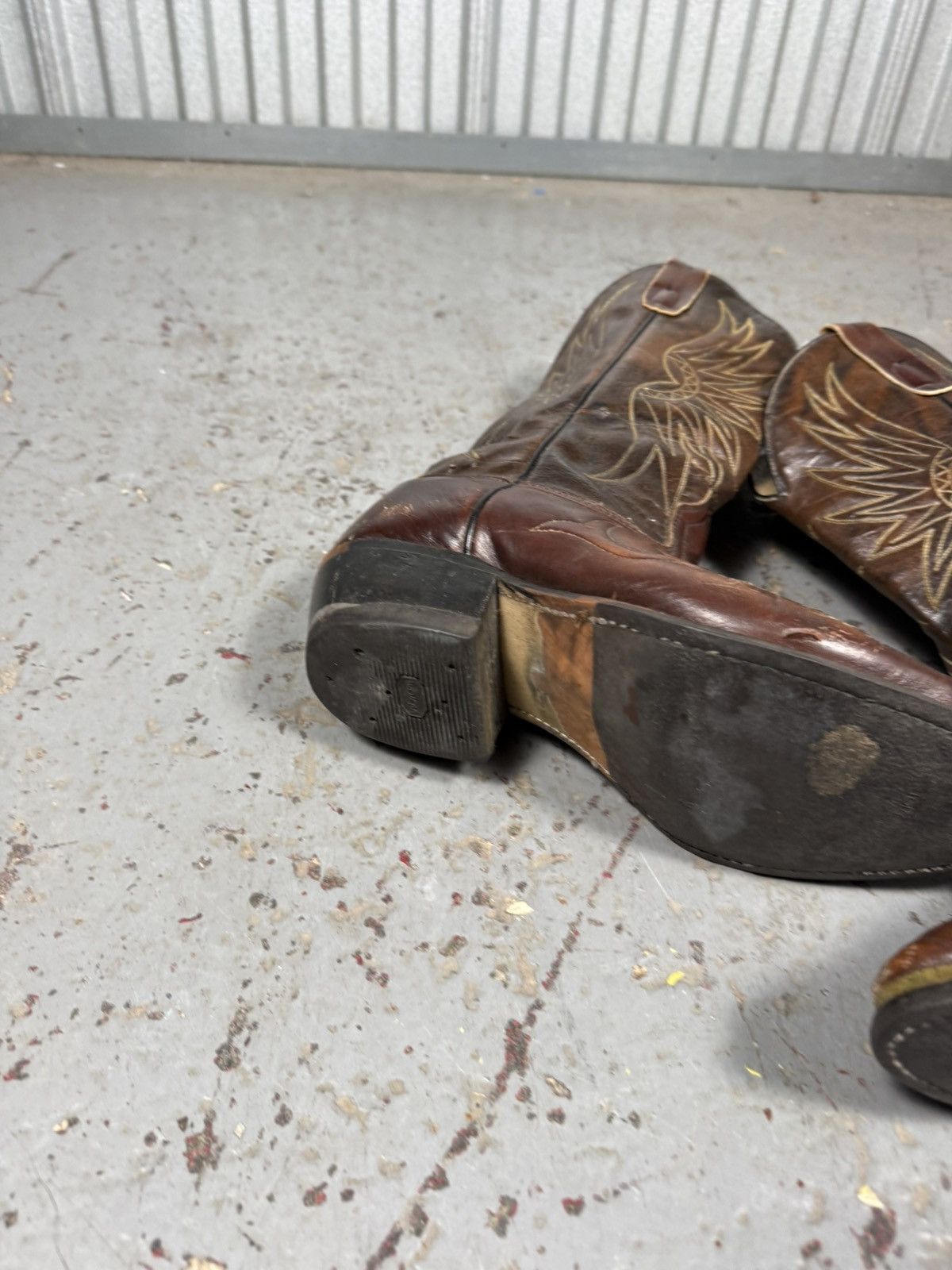 Boulet 80s Vintage Boulet Boots Canada Cowhide Cowboy Bootd Size US 9.5 / EU 42-43 - 4 Thumbnail