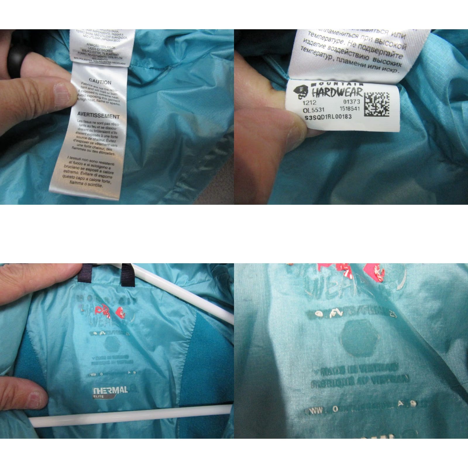 Mountain Hardwear Mountain Hardwear Jacket Womens Small Blue Puffer Thermal Elite Softshell Full Zip Outdoor Size S / US 4 / IT 40 - 9 Thumbnail