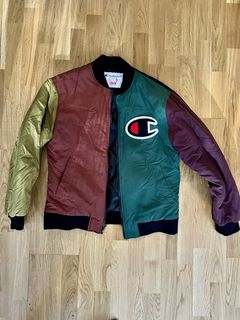 Champion Supreme Color Blocked Jacket | Grailed