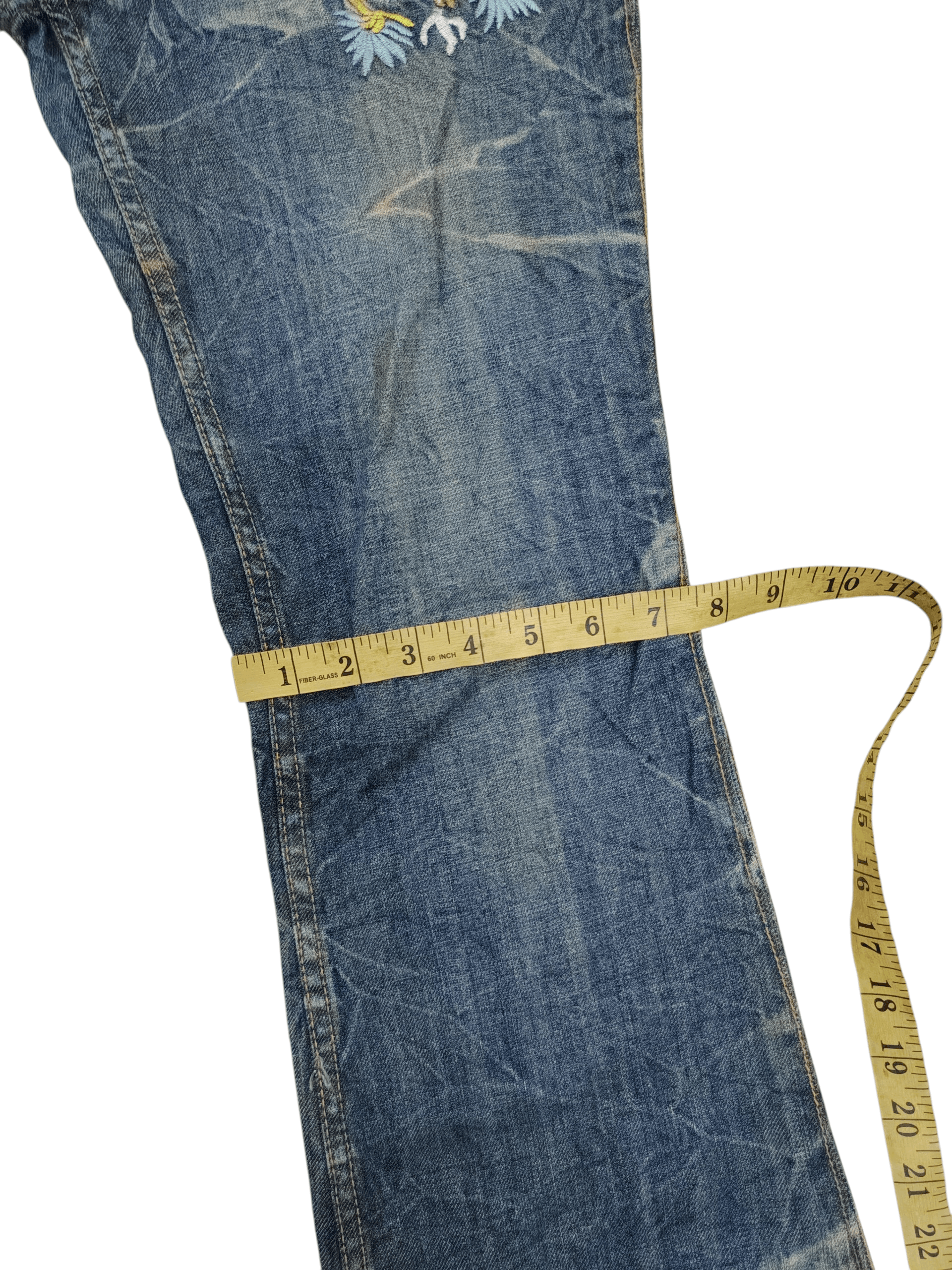 Antik Denim Vintage Y2K Antik Denim Embroidered Tiger & Dragon Flare Size US 30 / EU 46 - 17 Thumbnail