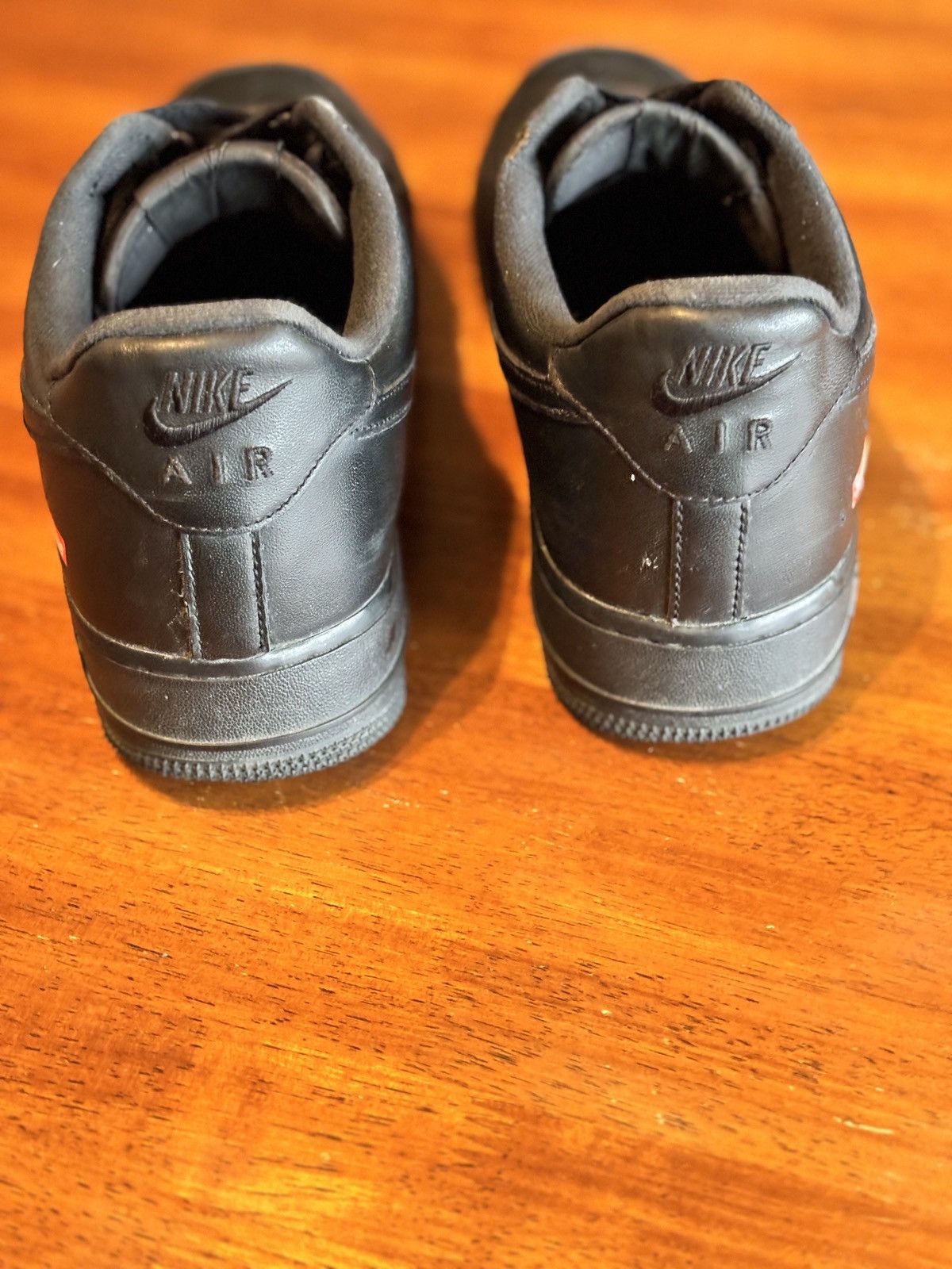 Nike × Supreme Black Supreme Air Force 1s Size US 9.5 / EU 42-43 - 4 Thumbnail