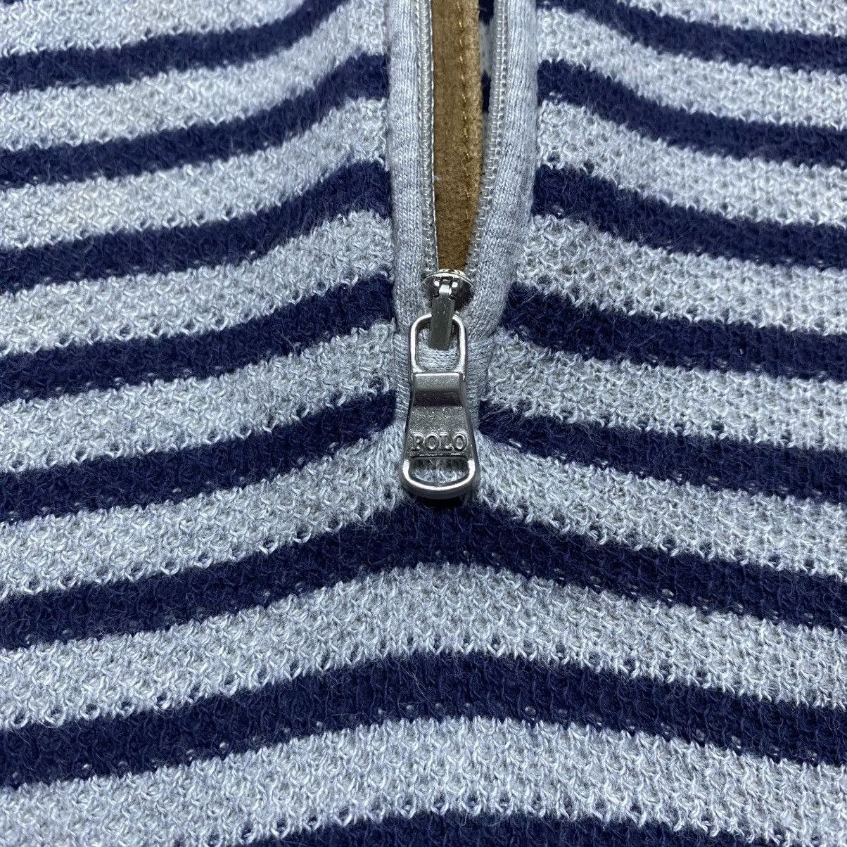 Polo Ralph Lauren Rare‼️🔥Polo Ralph Lauren Waffle knit Half Zipper T-Shirt Size US M / EU 48-50 / 2 - 6 Thumbnail