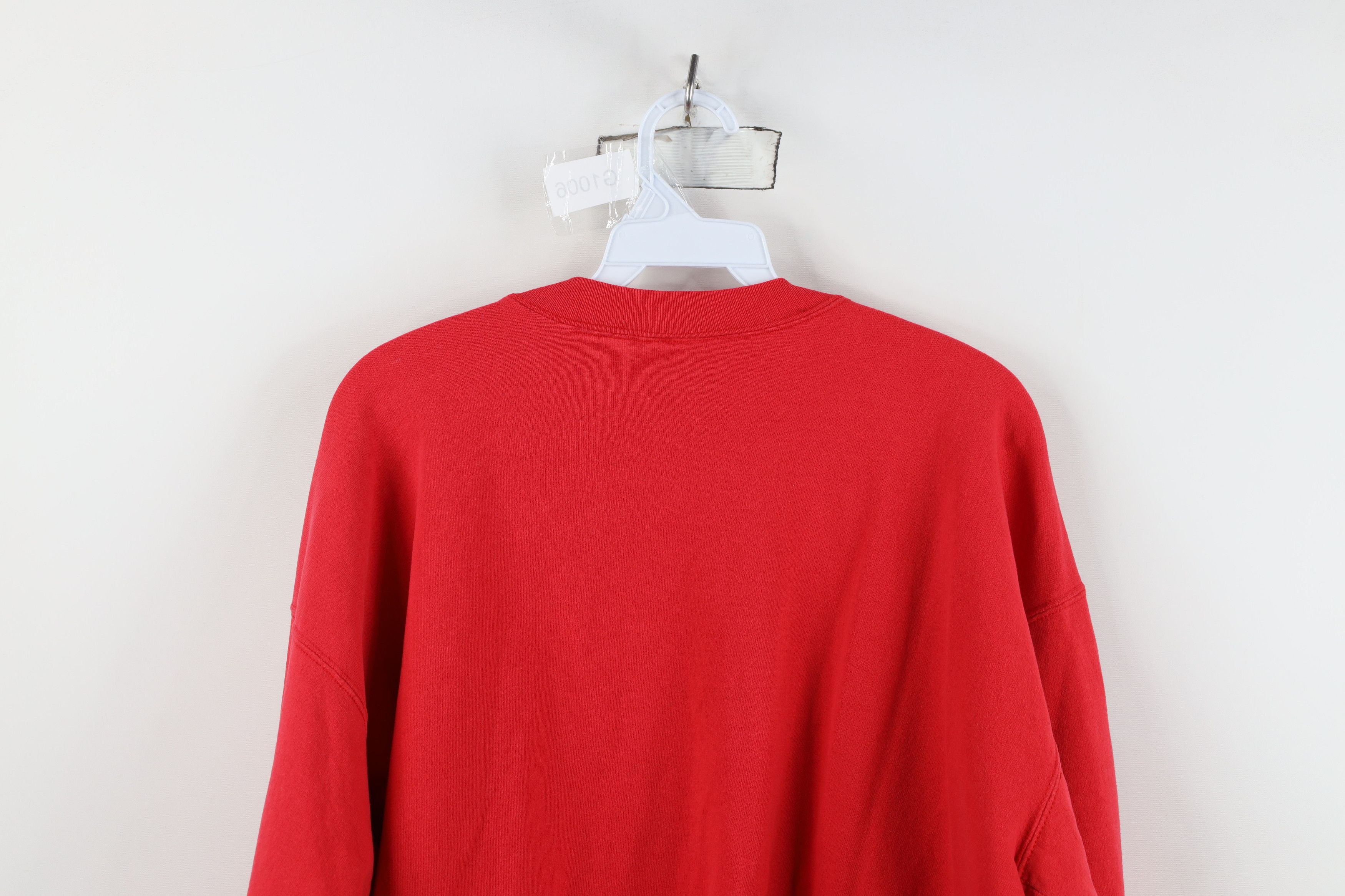 Vintage Vintage 90s Spell Out Ohio State University Sweatshirt Red Size US L / EU 52-54 / 3 - 13 Thumbnail