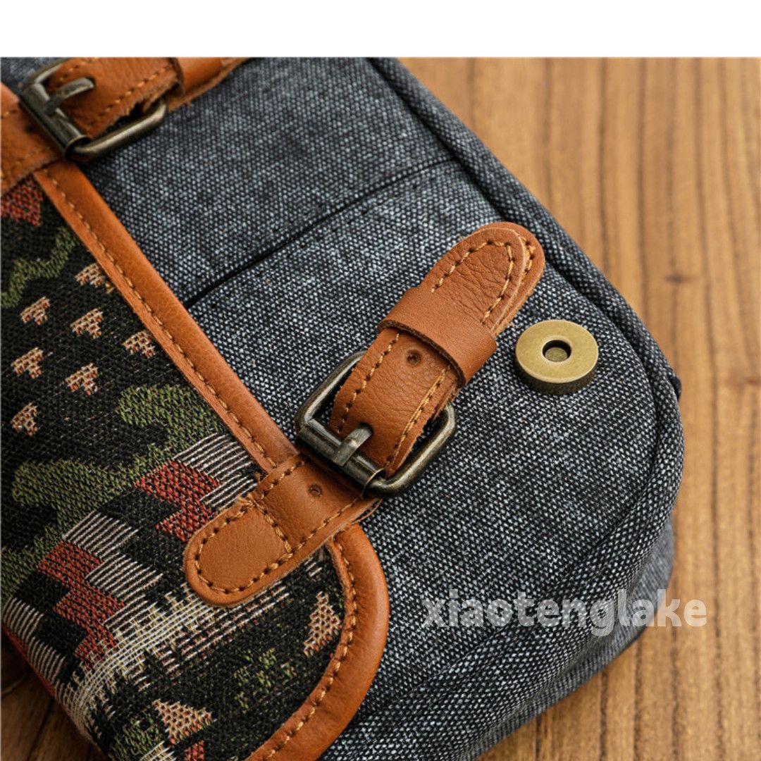 Designer × Japanese Brand × Vintage outdoor sports utility canvas pattern crossbody bag Size ONE SIZE - 7 Thumbnail