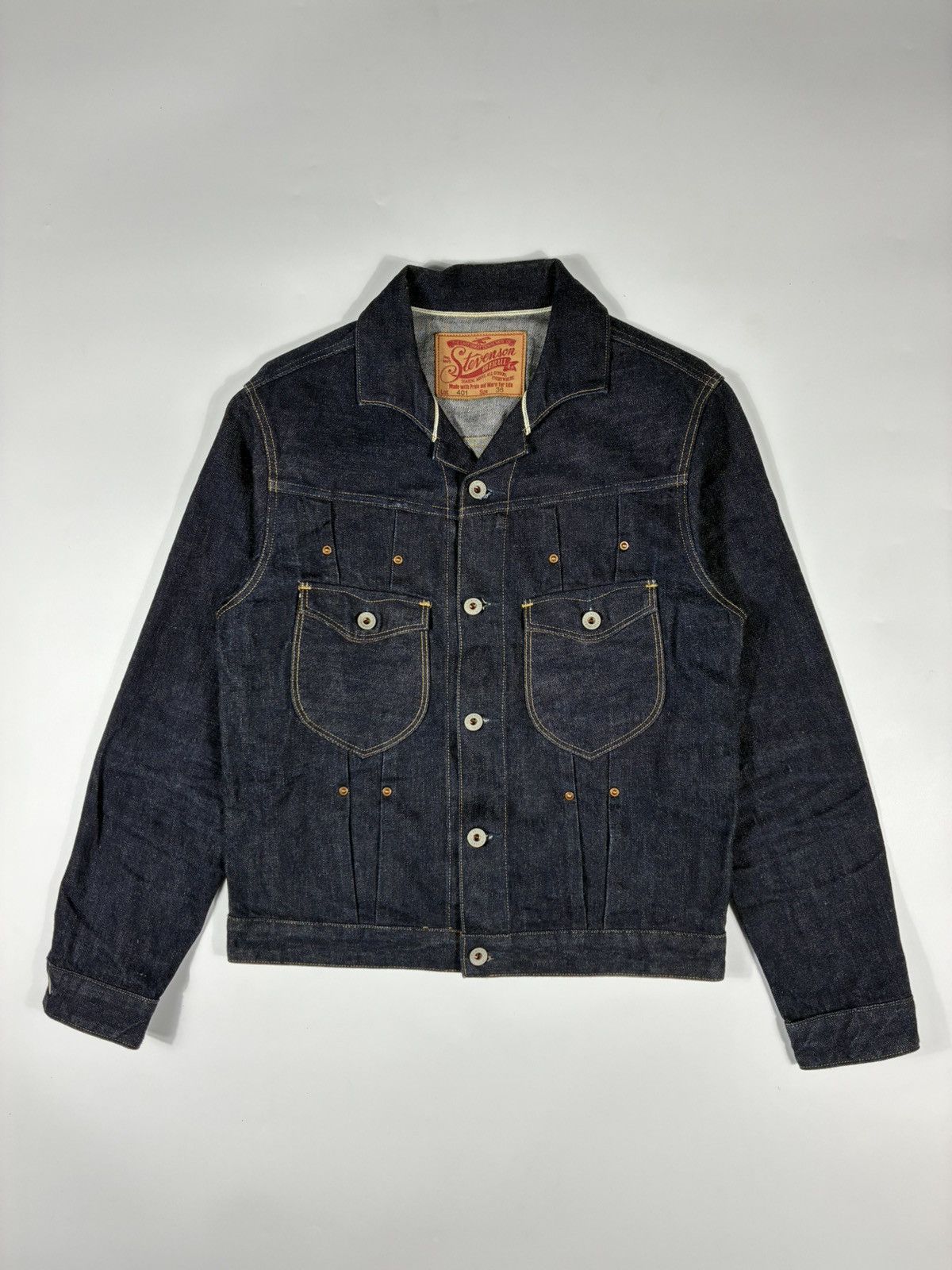 Stevenson Overall Co. Stevenson Overall Co. Lot 401 Denim Jacket Size US S / EU 44-46 / 1 - 1 Thumbnail